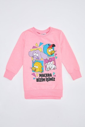 DeFacto Kız &Ccedil;ocuk Kral Şakir Lisanslı Sweatshirt