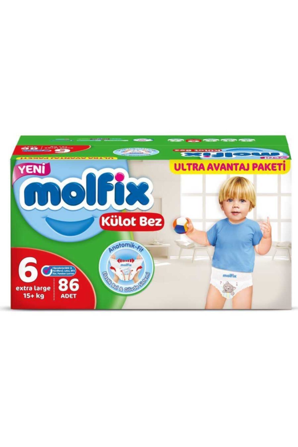 Molfix Külot Bez 6 Beden 86 Adet Ultra Avantaj Paketi Kutu