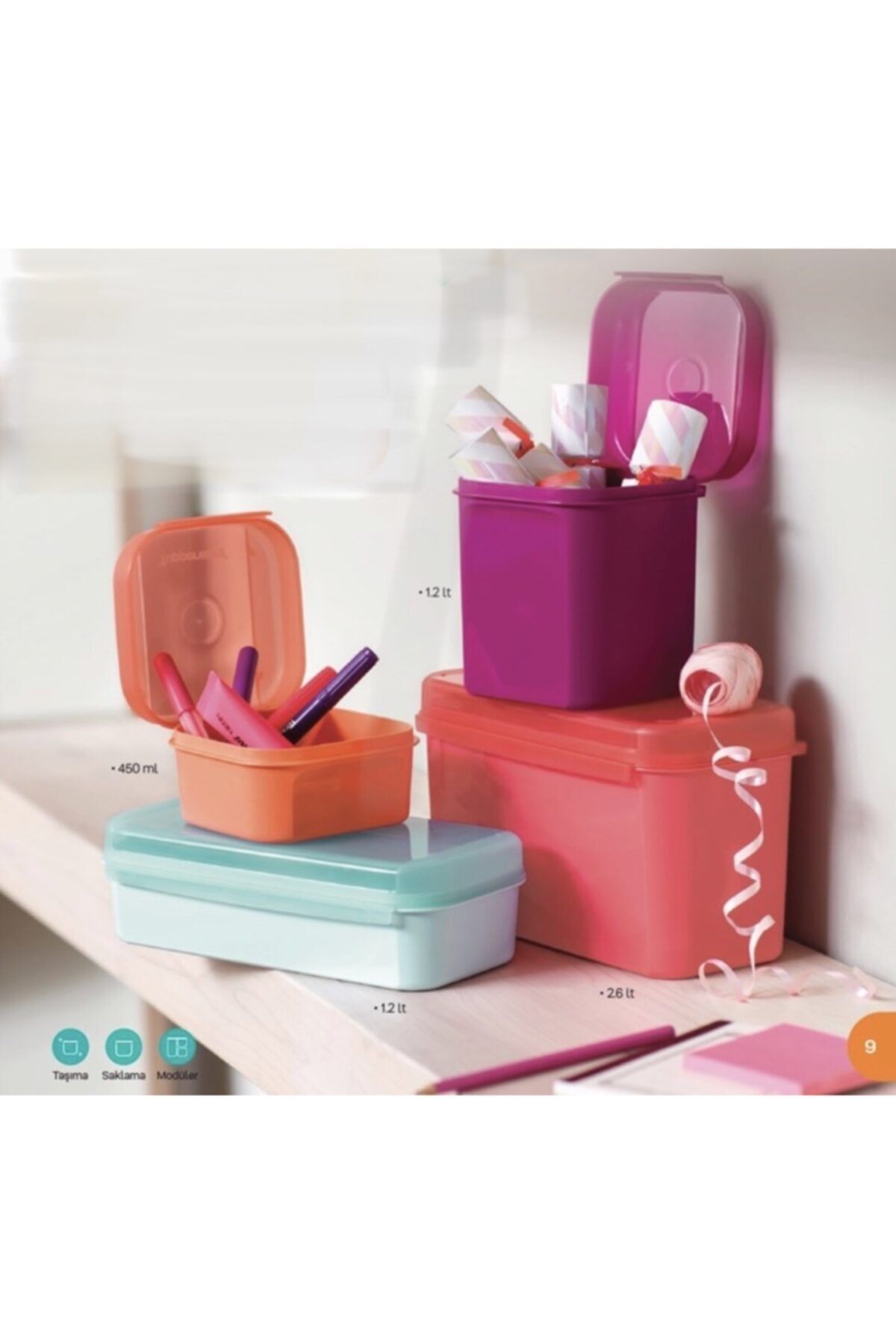 Tupperware Mini Özel Kare Set