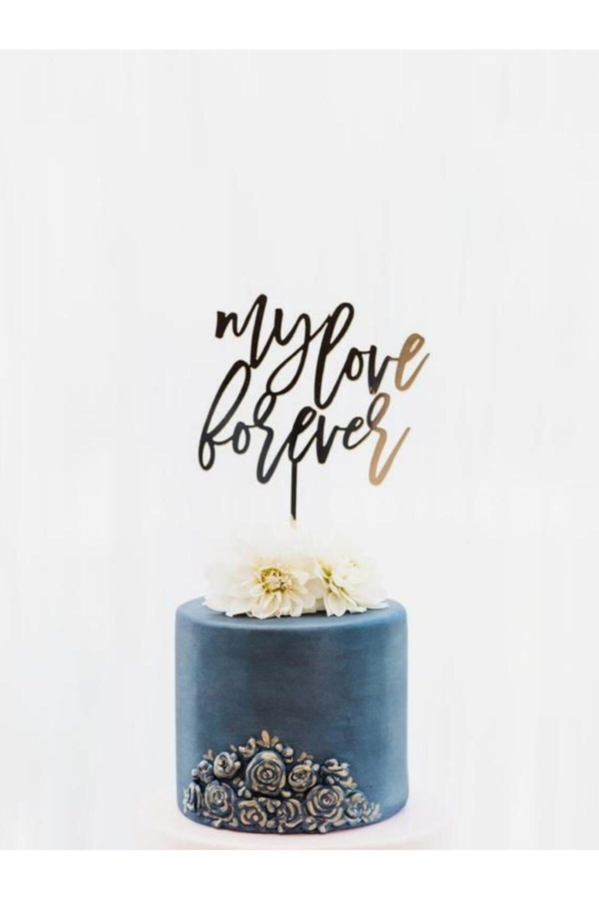Becca Design Concept Becca Happy Birthday Gümüş Pleksi Pasta Süsü