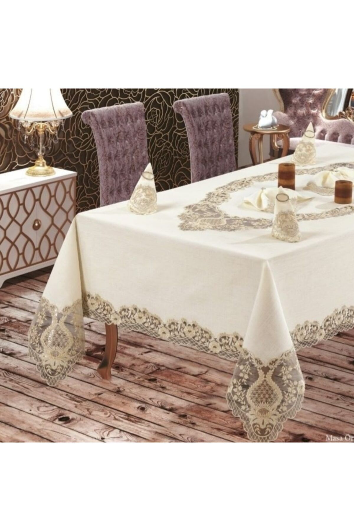 moda ceyiz venus fransiz danteli keten 12 kisilik sofra takimi fiyati yorumlari trendyol