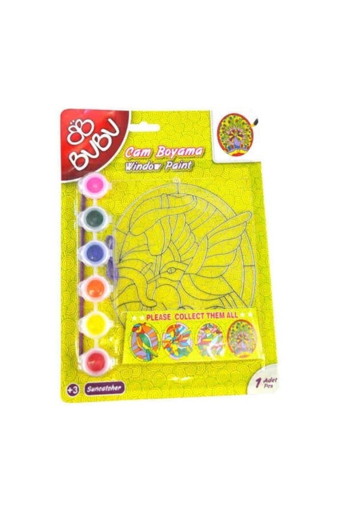 Bubu Bu-bu -00125 Cam Boyama Seti Tekli
