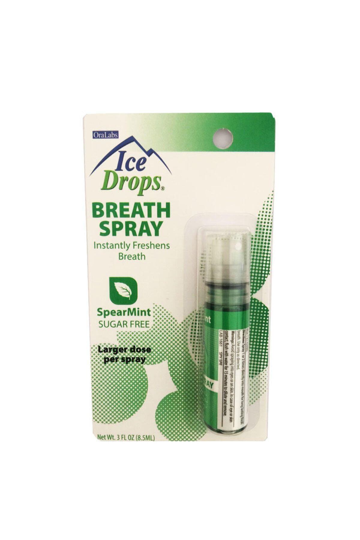 Ice Drops Nefes Tazeleyici Sprey Breath Spray Spear Mint 8,5 Ml