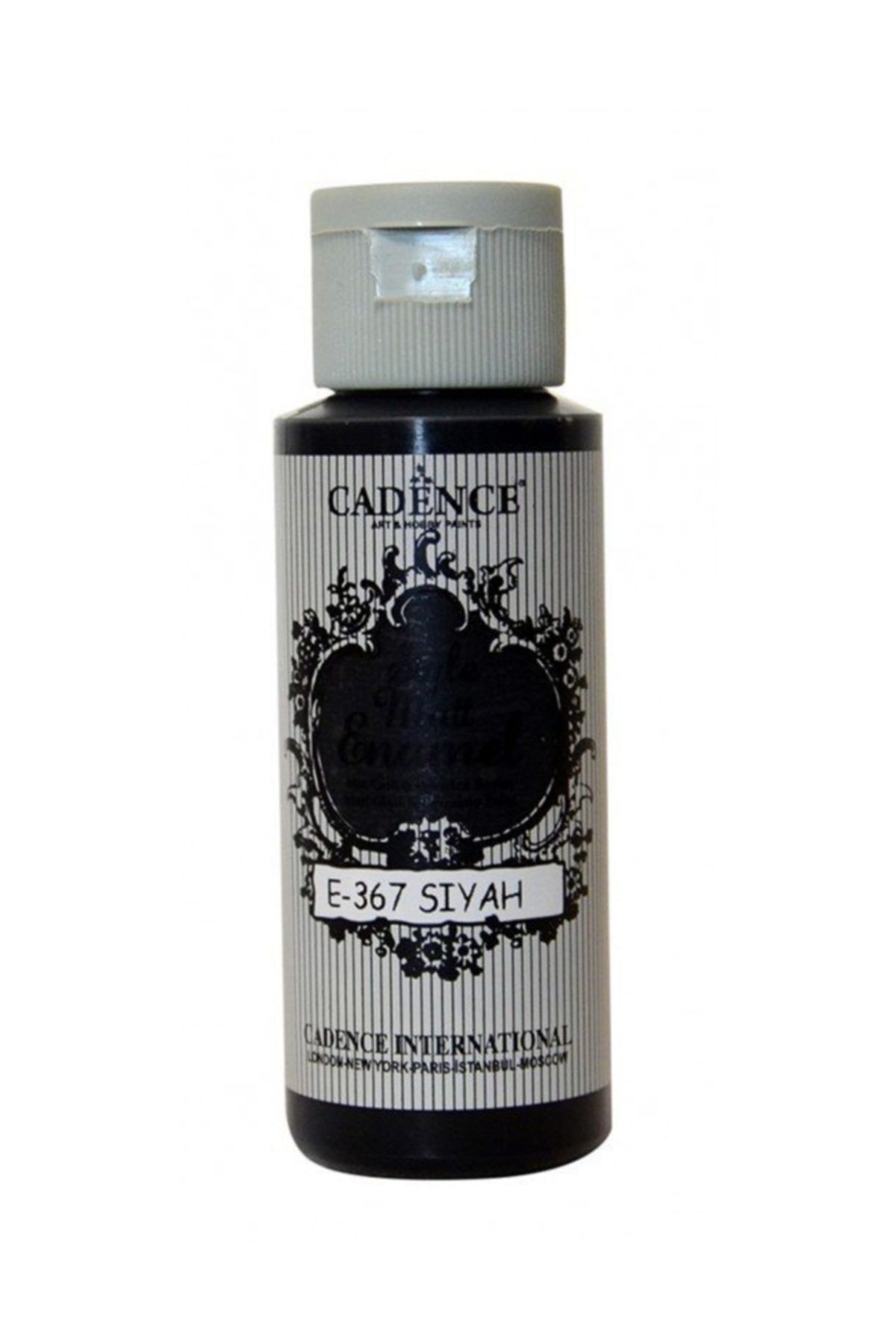Cadence Style Mat Enamel Cam Boyası 367-siyah 59ml (porselen - Se