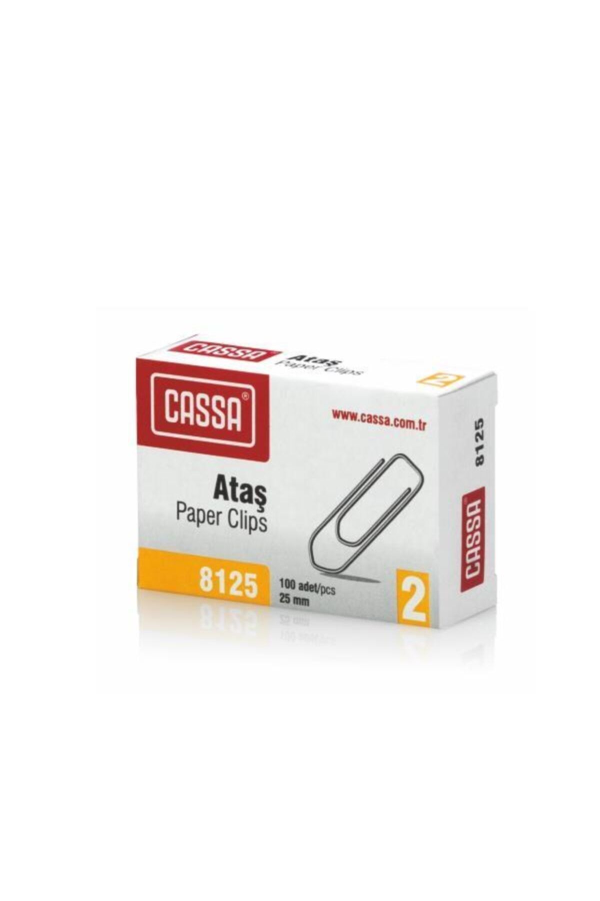 Cassa 8125 Metal Ataş No 2 25 Mm 100'lü
