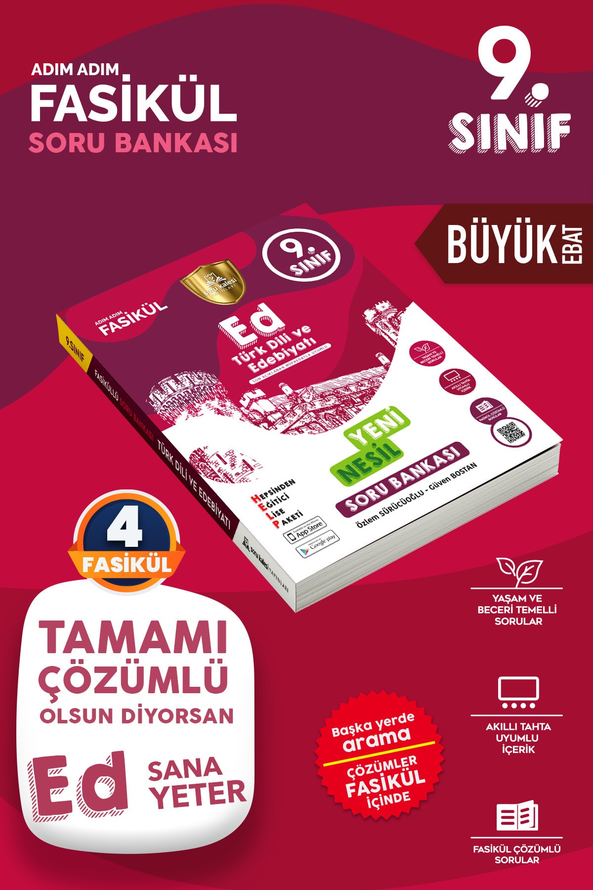 Soru Kalesi Yayınları 2021 9. Sınıf Help Edebiyat