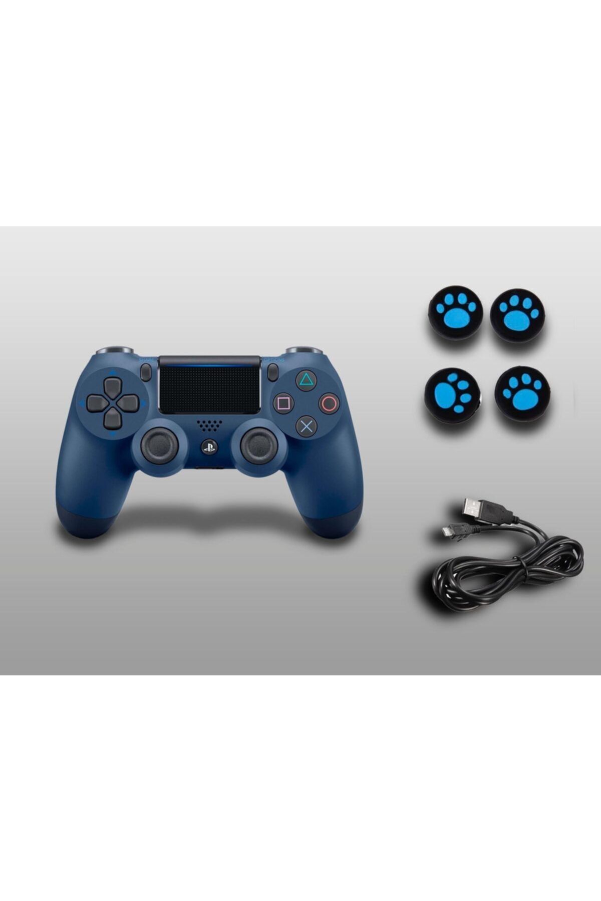 Sony Ps4 Dualshock 4 V2 Pc Uyumlu Joystick+ Analog Koruyucu+sarj Kablosu Herseytahtakaleden
