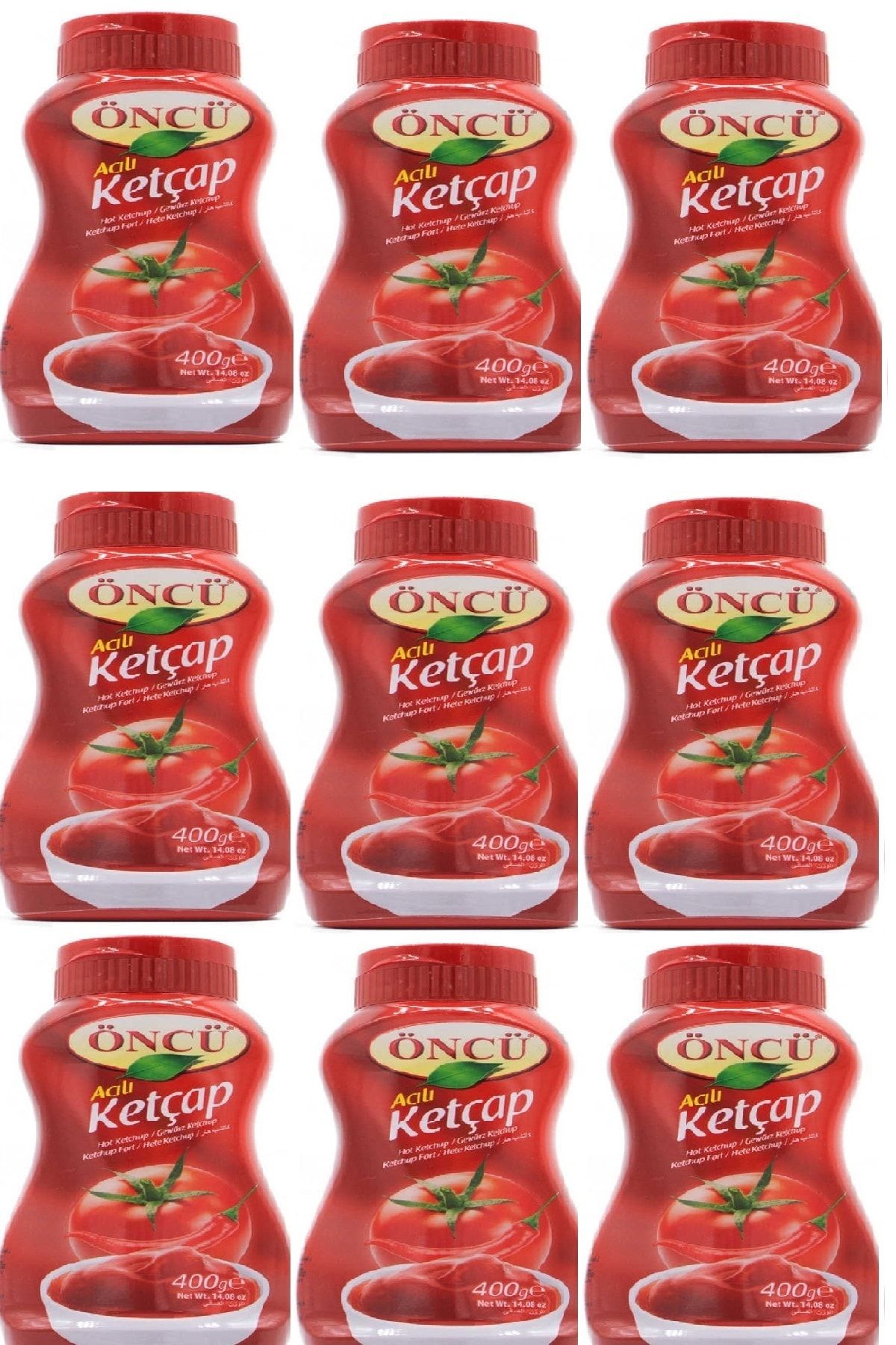 Öncü Acılı Ketçap 400 G X 9 Adet