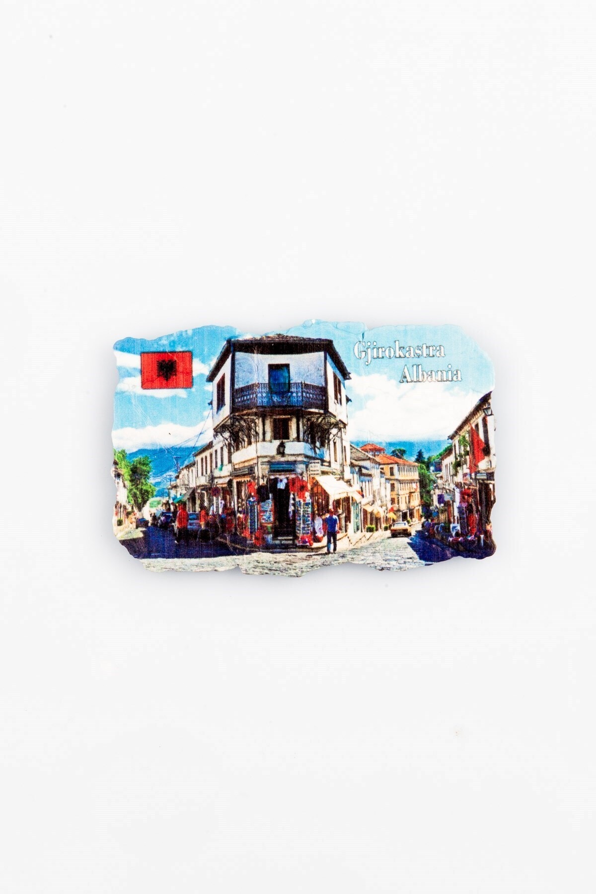 Dünyadan Hediyeler Arnavutluk Gjirokastra Temalı Fresco Magnet