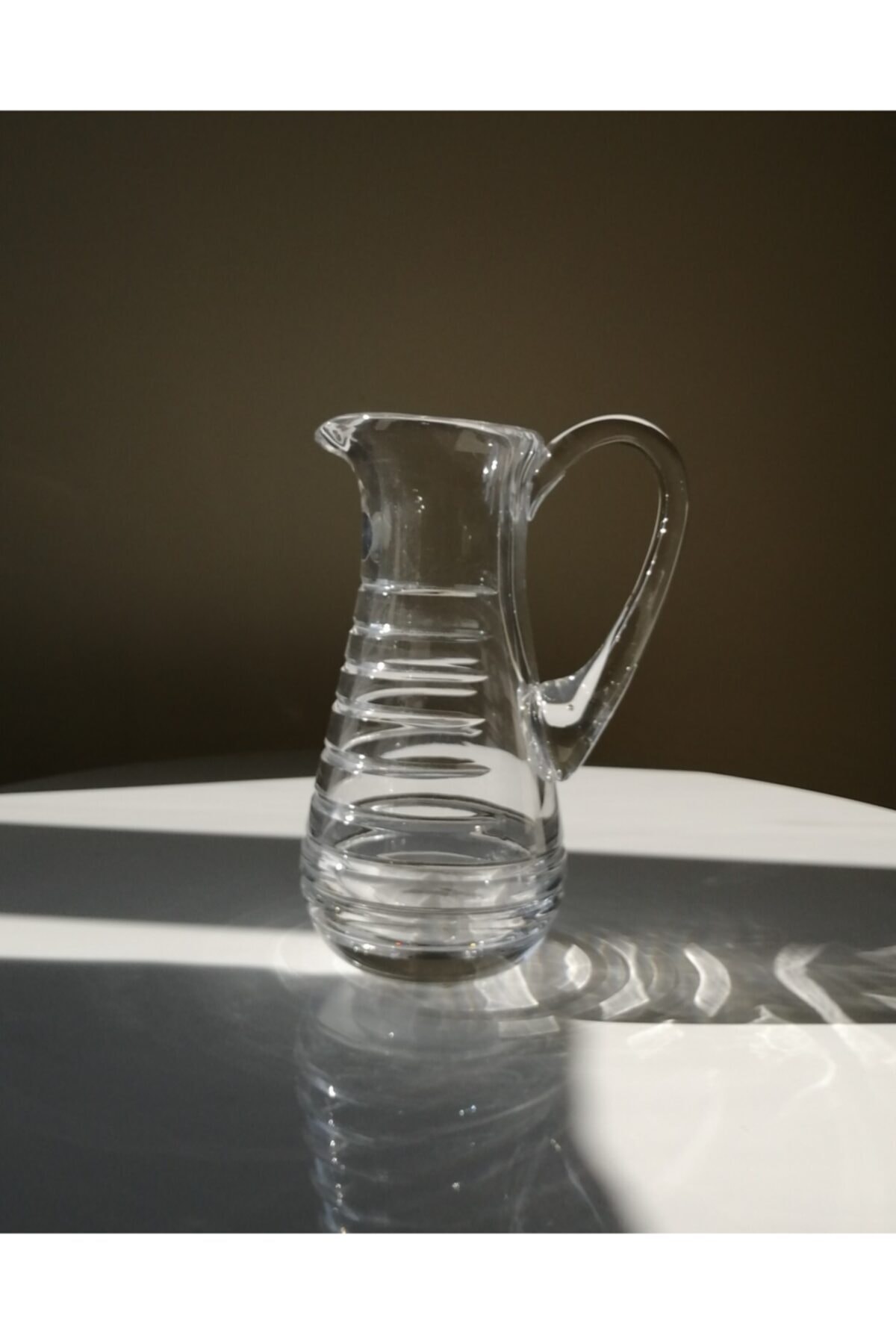 PAŞABAHÇE DENİZLİ CAM Kristal Spiral Desen Küçük Sürahi
