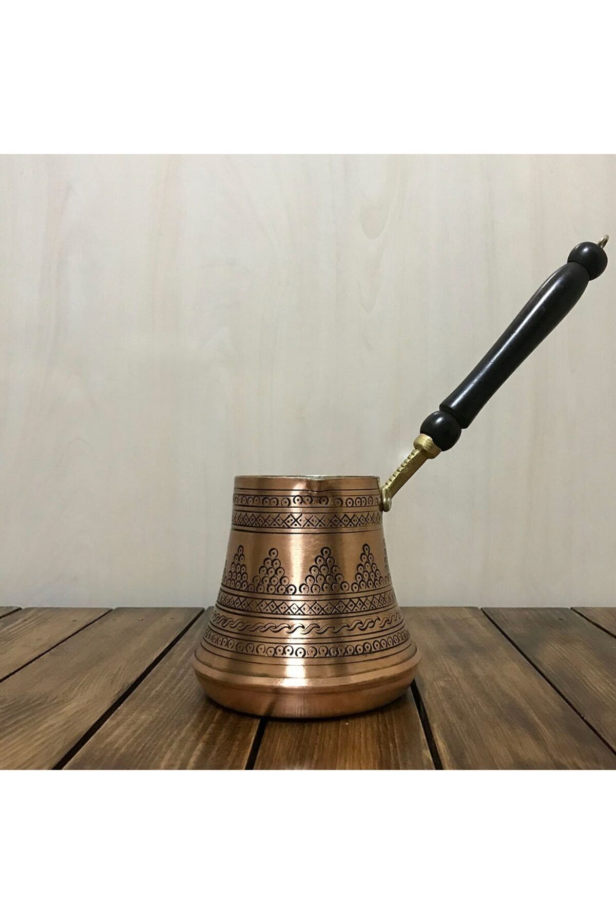 EFEMİR Üzüm Desenli Bakır Cezve 9 Kişilik