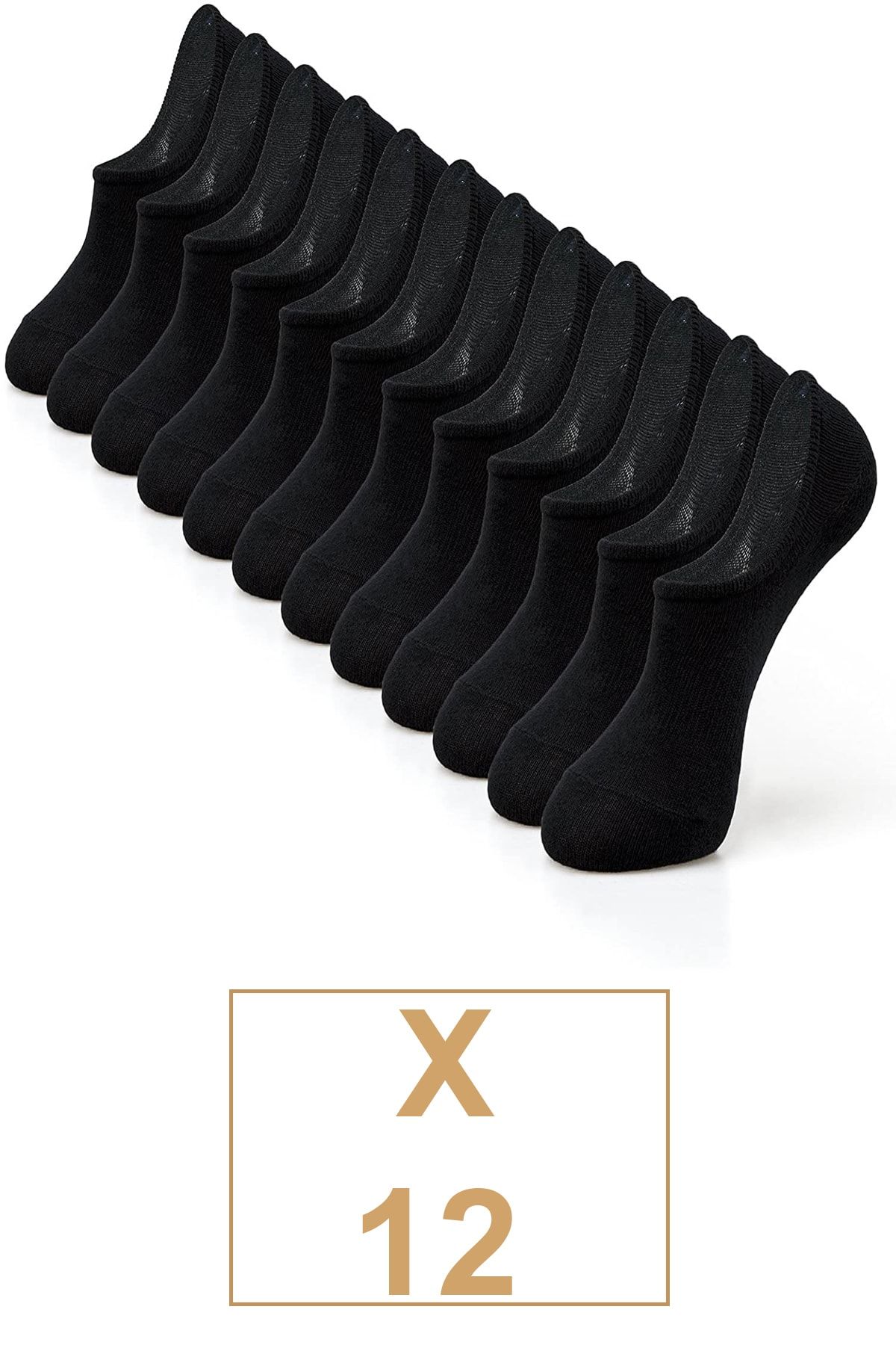 BGK Unisex Pamuklu Görünmez Sneakers Çorap 12 Çift