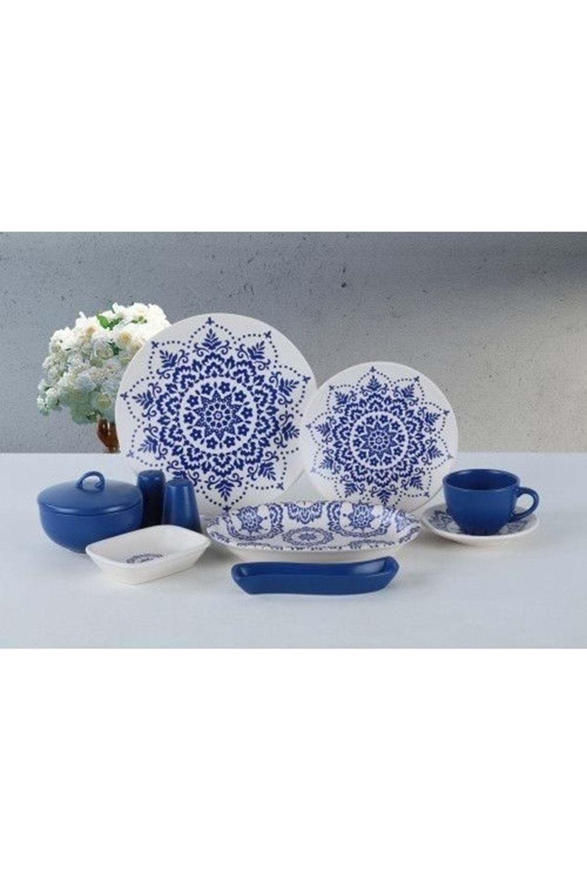 Remetta Mavi Riva Plus Kahvaltı Takımı Rd-265 36 Parça