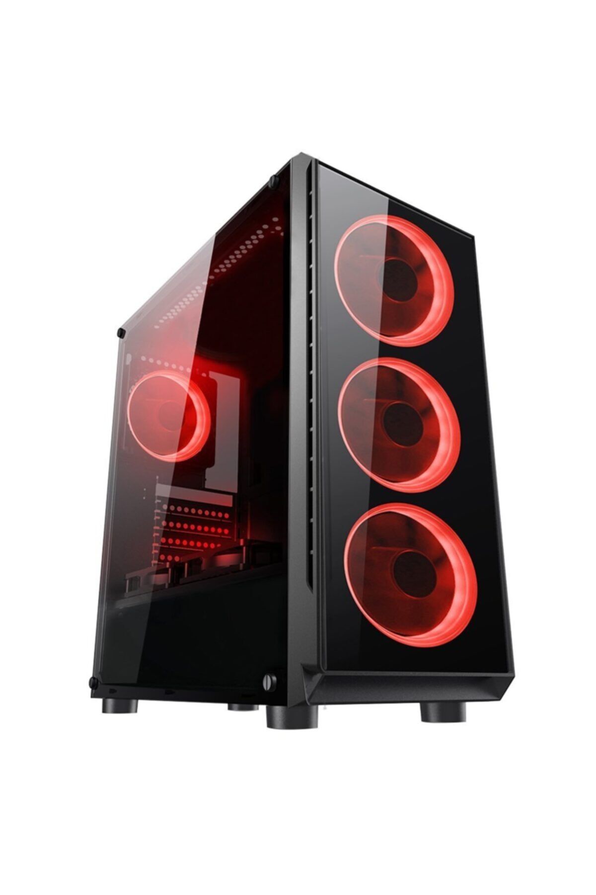 TURBOX Babylon Wizard 192-7 4x Red Fan USB 3.0 400W ATX Gaming Bilgisayar Kasası