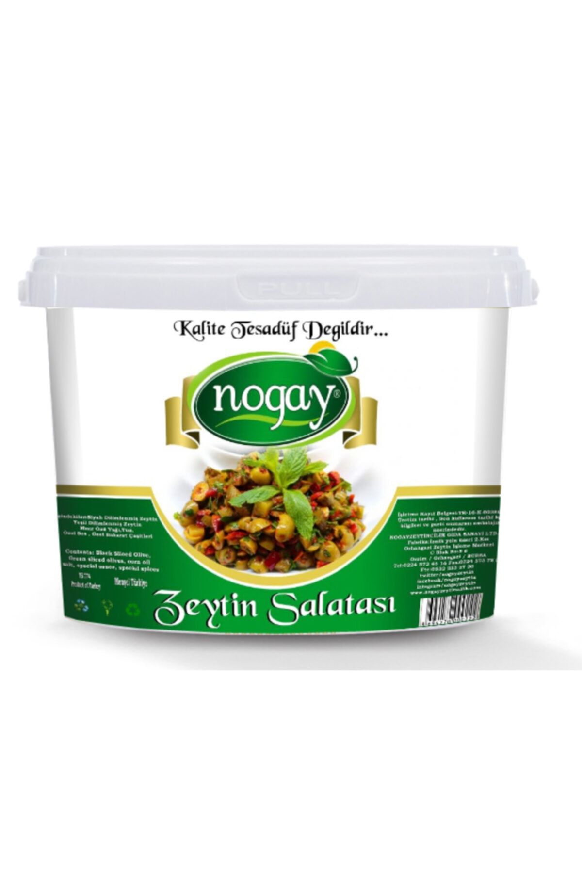 Nogay Zeytincilik Nogay Zeytin Salatası 5 Kg Ambalaj