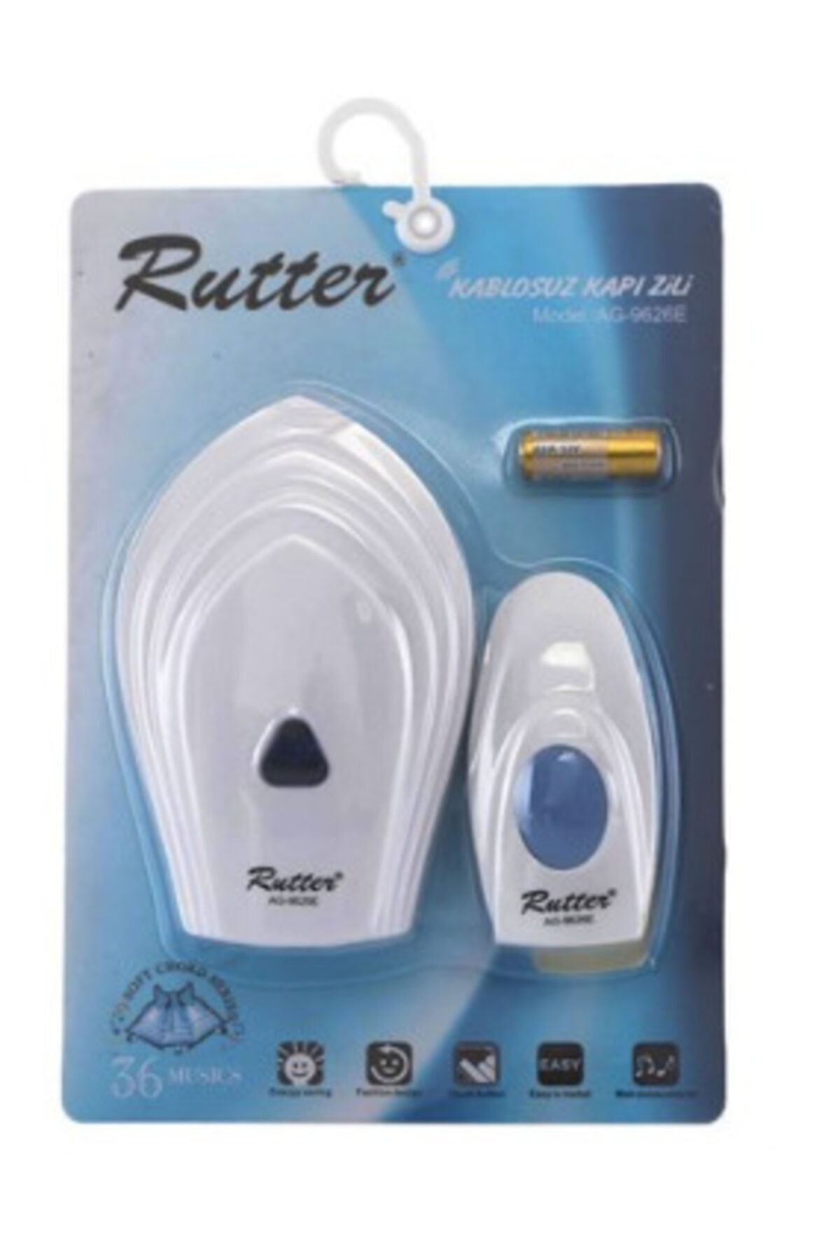 RUTTER 32 Melodili 100 Metre Mesafeli Uzaktan Kumandalı Kablosuz Kapı Zili