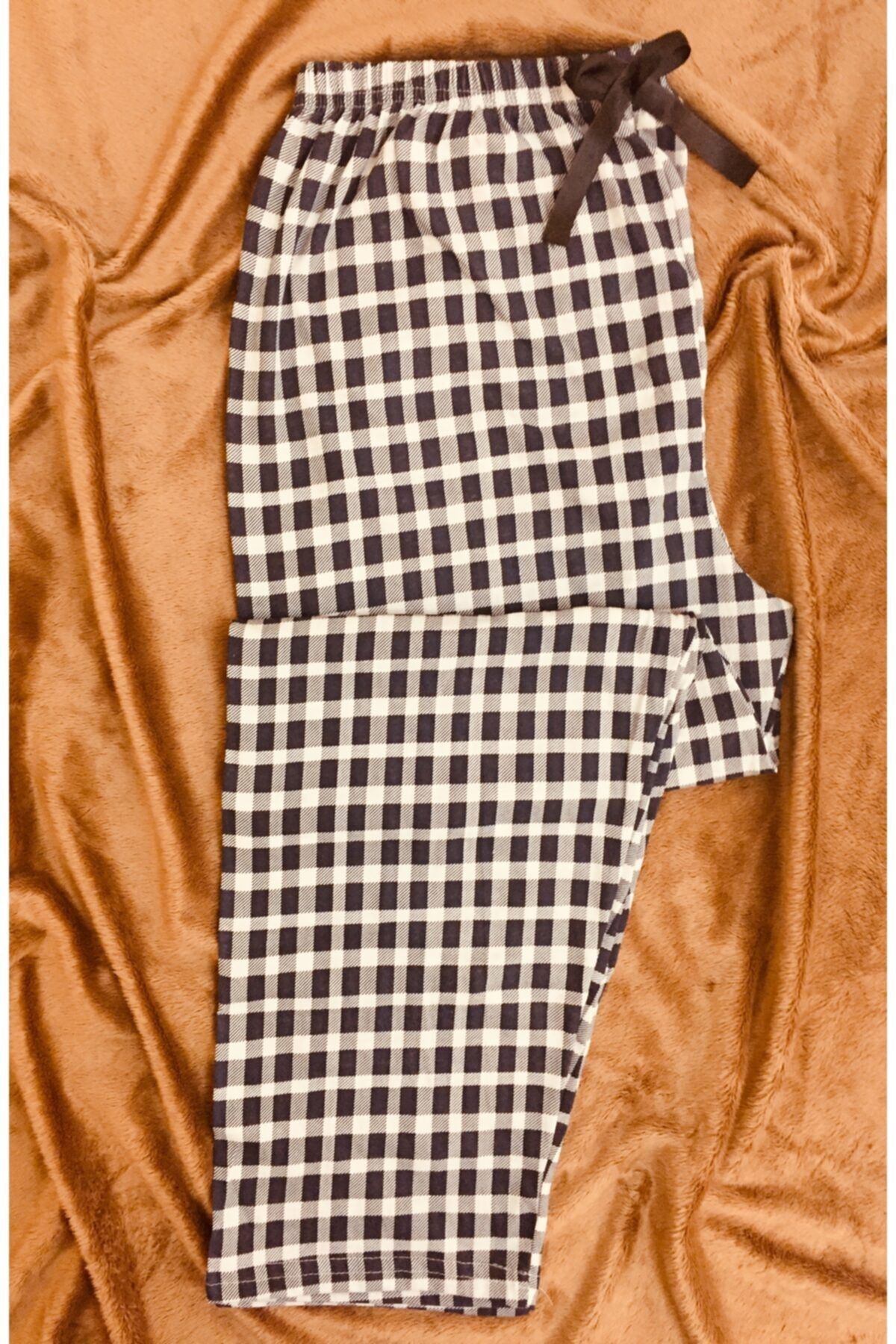 Altınay Kadın Siyah Büyük Beden Cepsiz Yazlık Pijama Altı B2