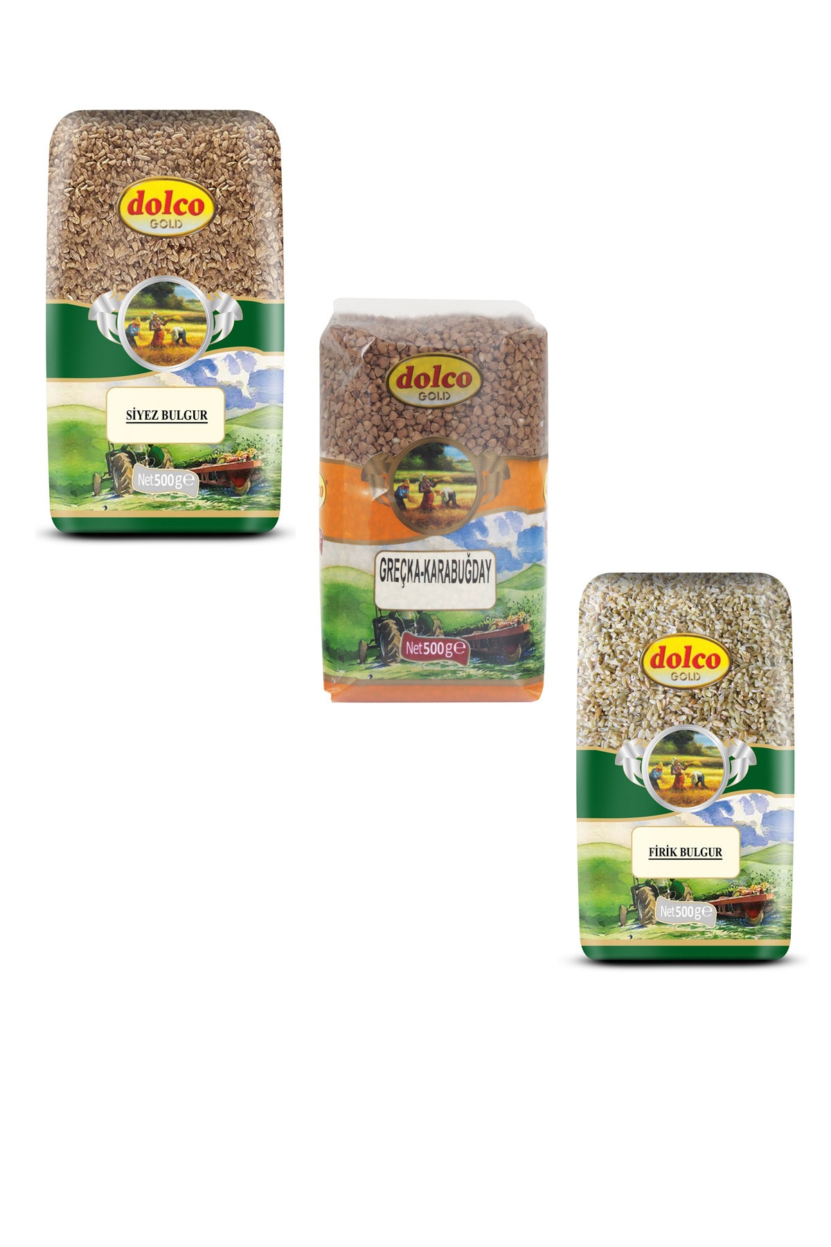 Dolco 3 X500 Gram (siyez Bulguru - Firik Bulguru - Greçka Karabuğday)