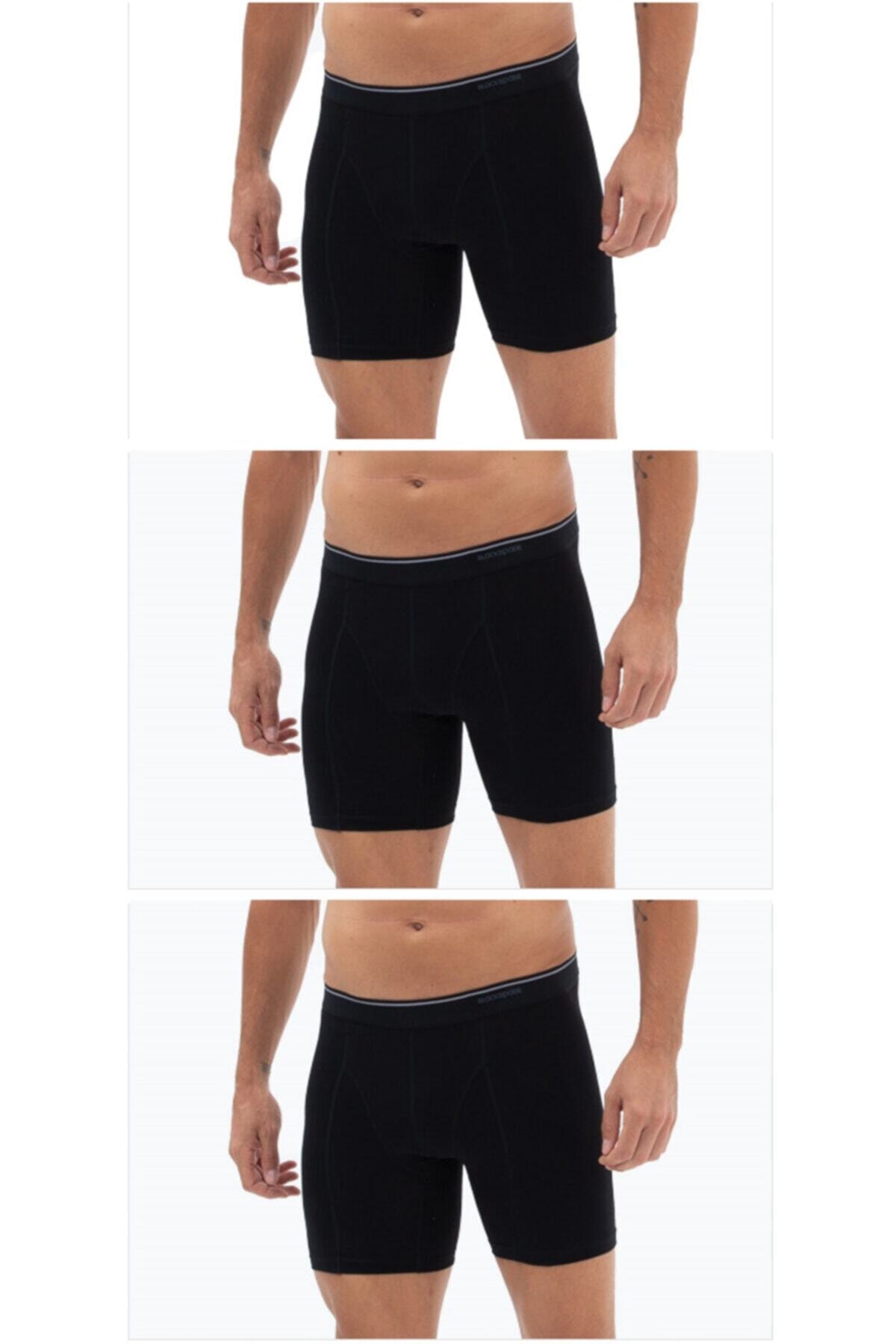 Blackspade 9683 Erkek Boxer 3'lü Paket Tender Cotton - Siyah - Xl
