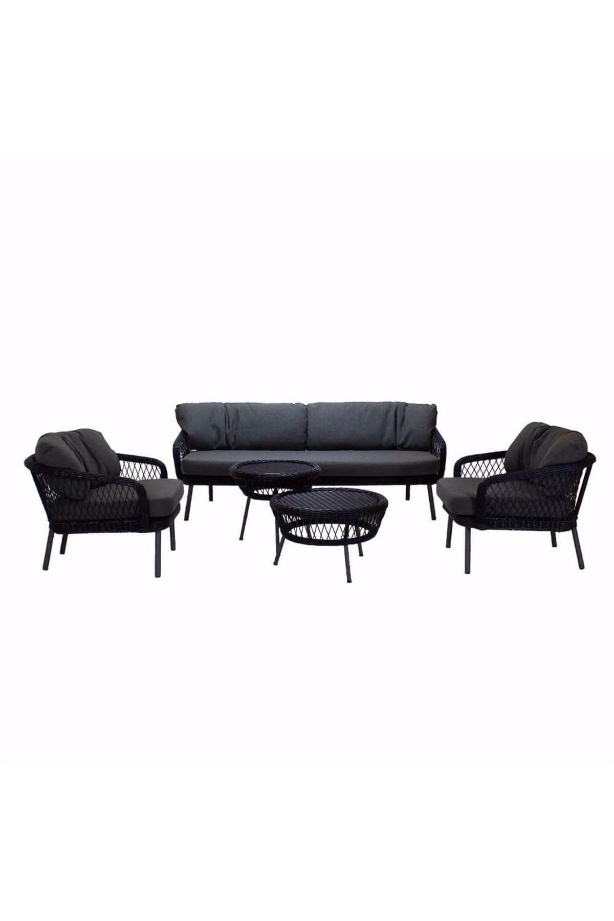 Tmall Home Design Alexander Doğal Rattan Bahçe Oturma Grubu