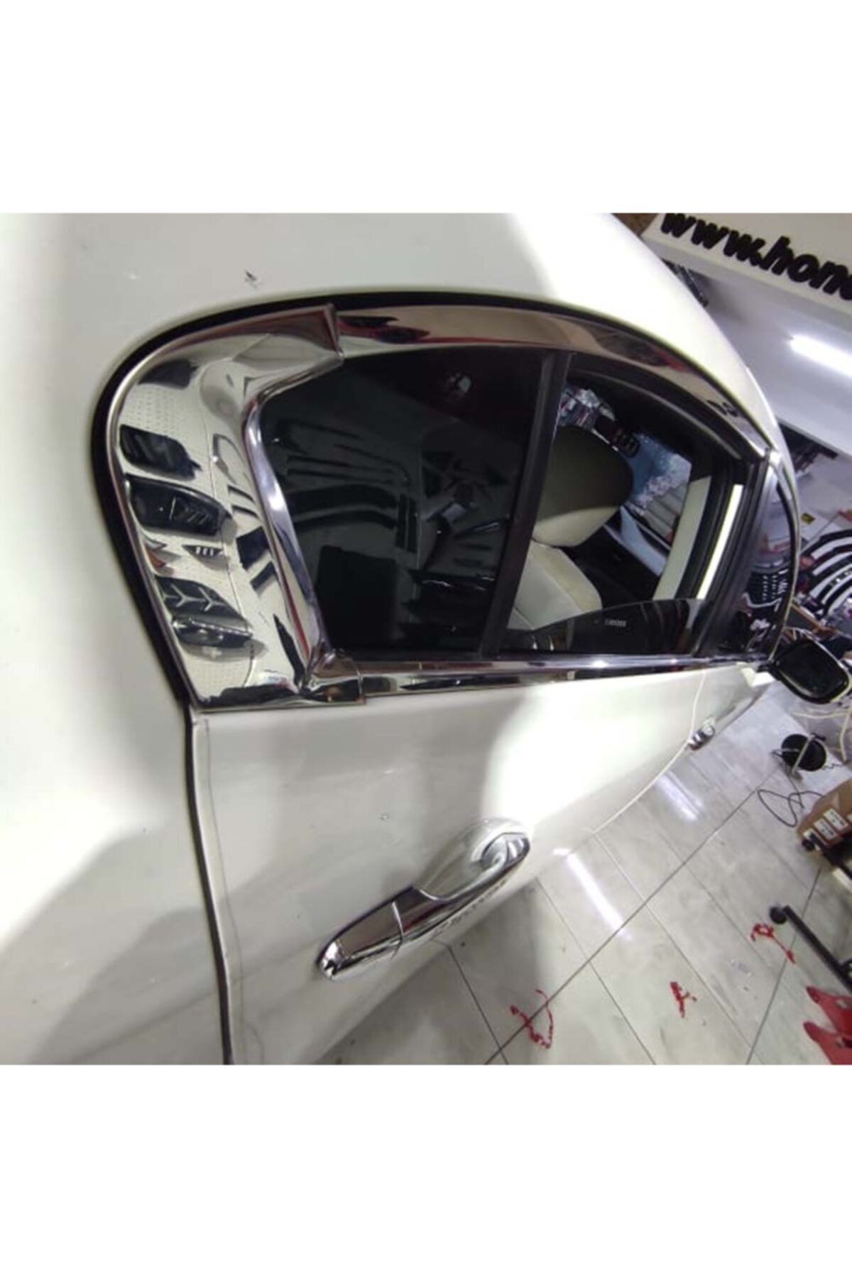 Honda Civic Fb7 2012-2015 Cam Çıtası Tam Tur 12 Parça Krom