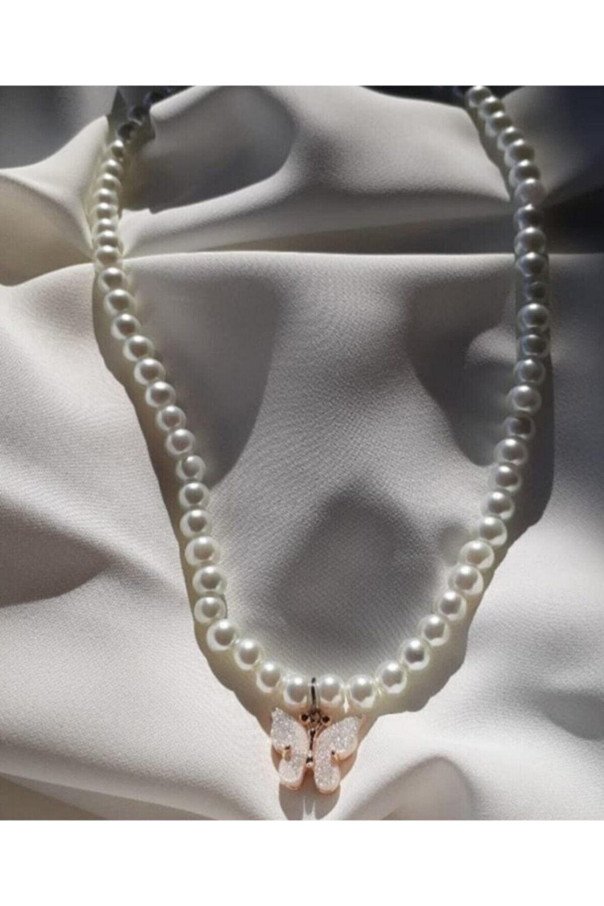 Butterfly deals pearl necklace