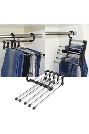 Sihirli Pantalon Askısı Dolap Içi Ergonomik 5li Askı Aparatı Image 0