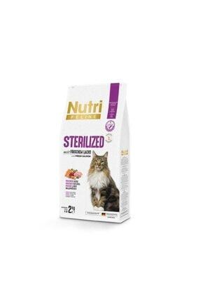 Nutri Feline Somonlu Tahılsız Kısırlaştırılmış Kedi Maması 2 Kg - Alman Ürünü Image 0