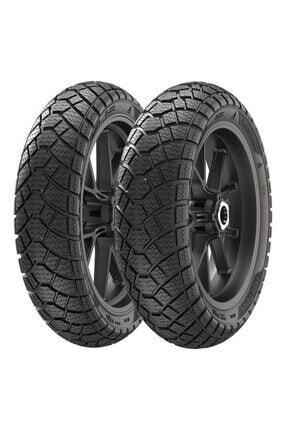 Takım Peugeot Django 120/70-12 ve 120/70-12 SC500 Winter Grip-2 Ön Arka Set Lastik Image 0