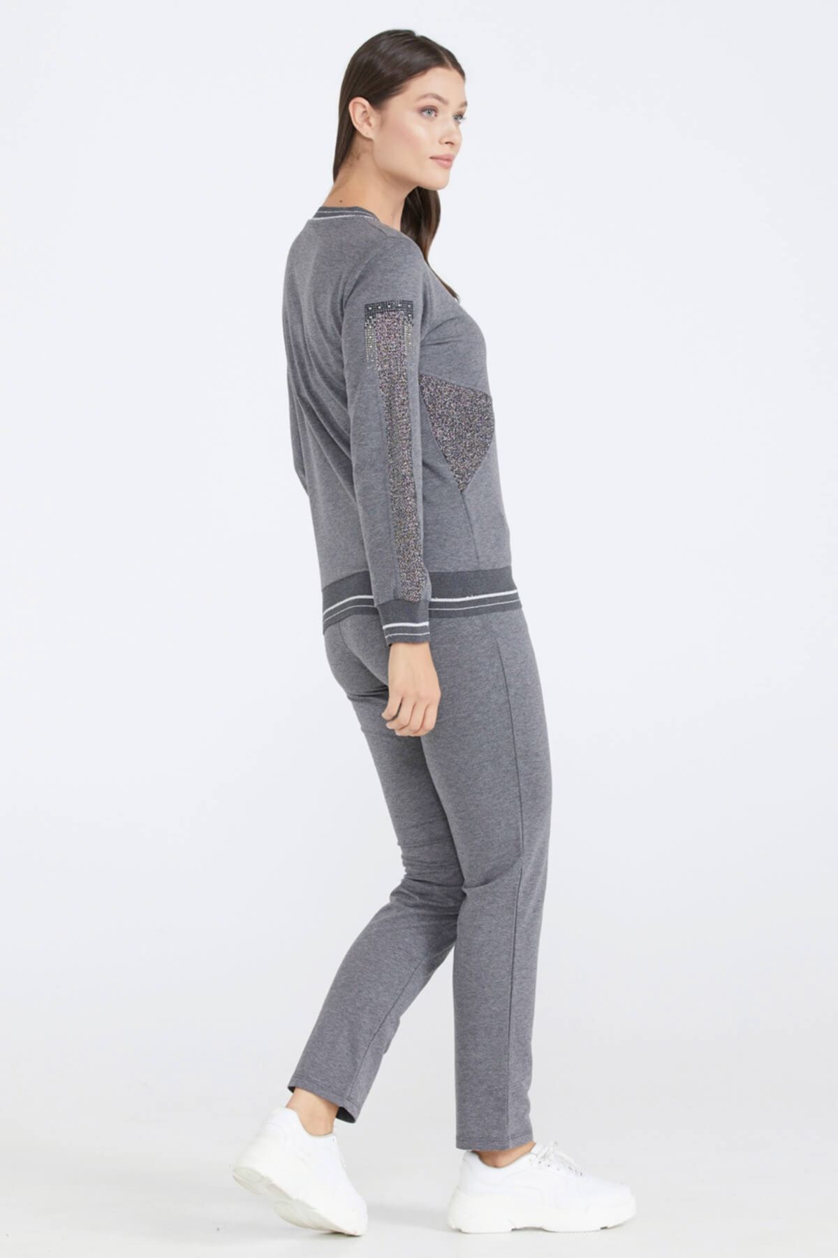 Womens glitter tracksuit hotsell