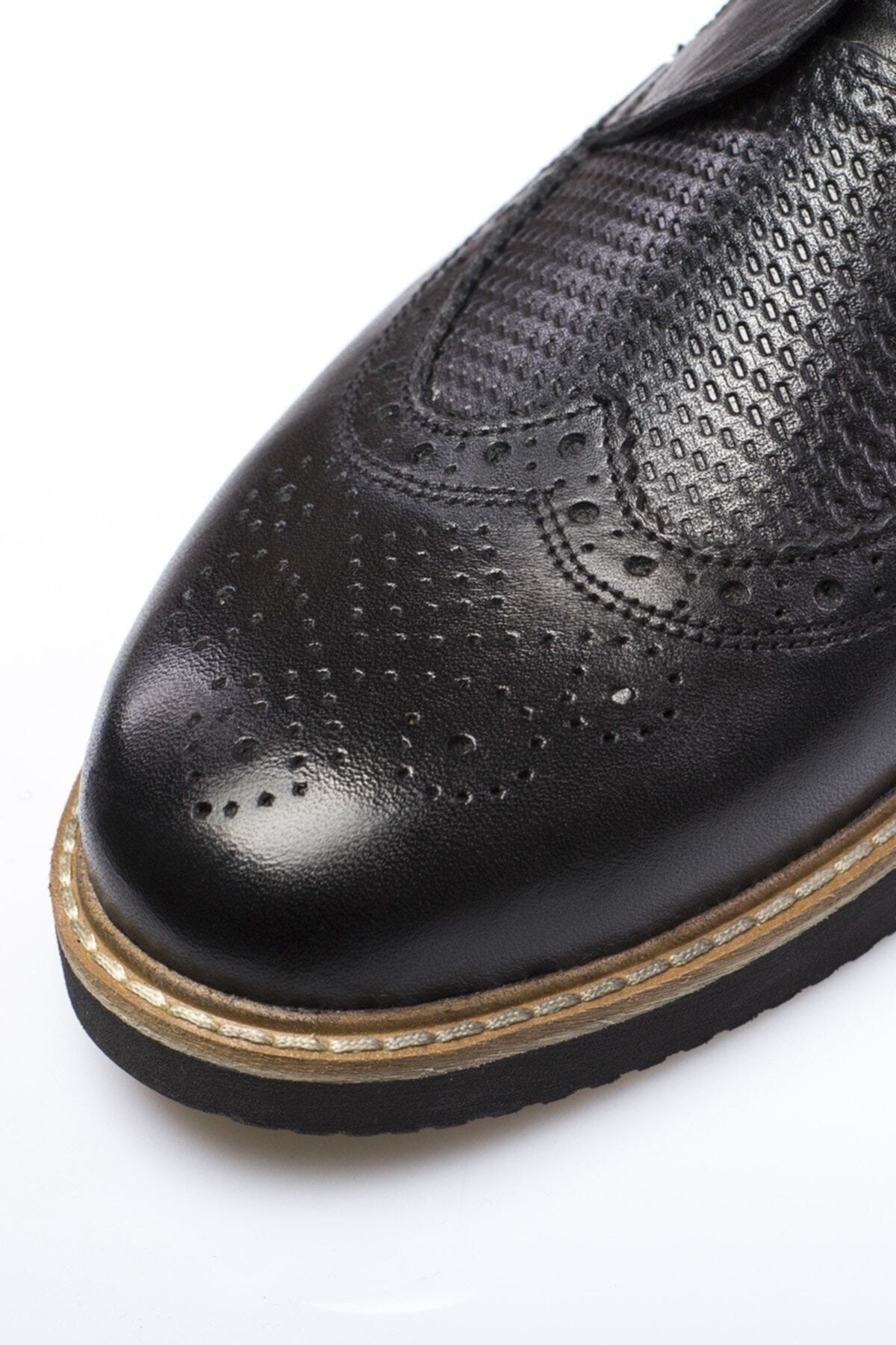 Hakiki Deri Siyah Erkek Klasik Ayakkabı PRA-591260-035529