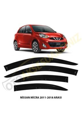 Nissan Micra 2011 - 2018 Arası Cam Rüzgarlığı 4 Lü Takım Image 0