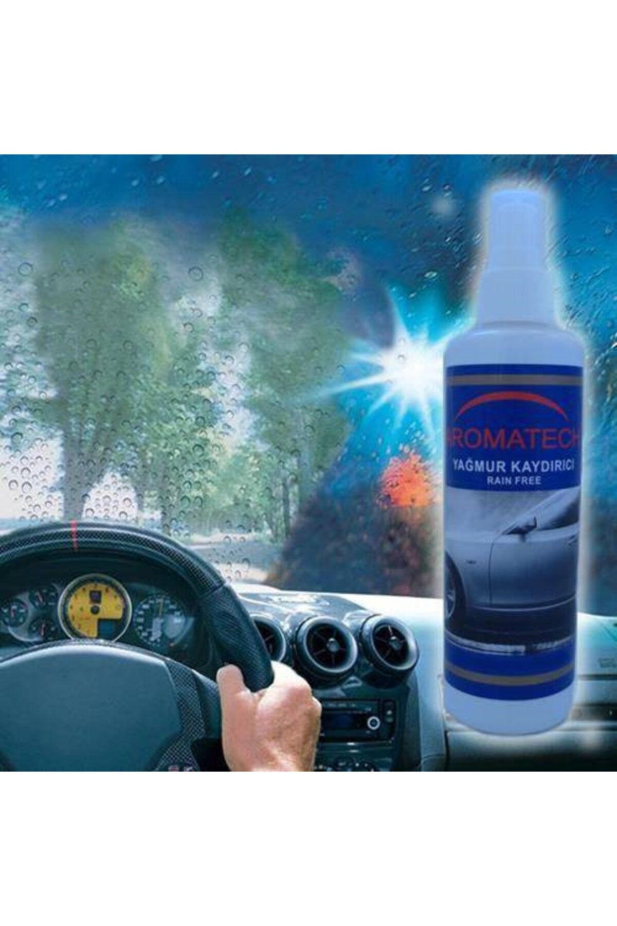 FırsatYeri Motosiklet Kask Vizörü Oto Araç Camı Yağmur Suyu Kaydırıcı Sprey