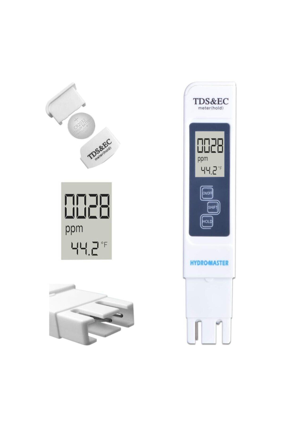 BIO AQUATIC Tds, Ec Metre Toplam Çözünmüş Madde Ve Elektrik Iletkenliği Ölçer Akvaryum Hassas Tds Ec Metre