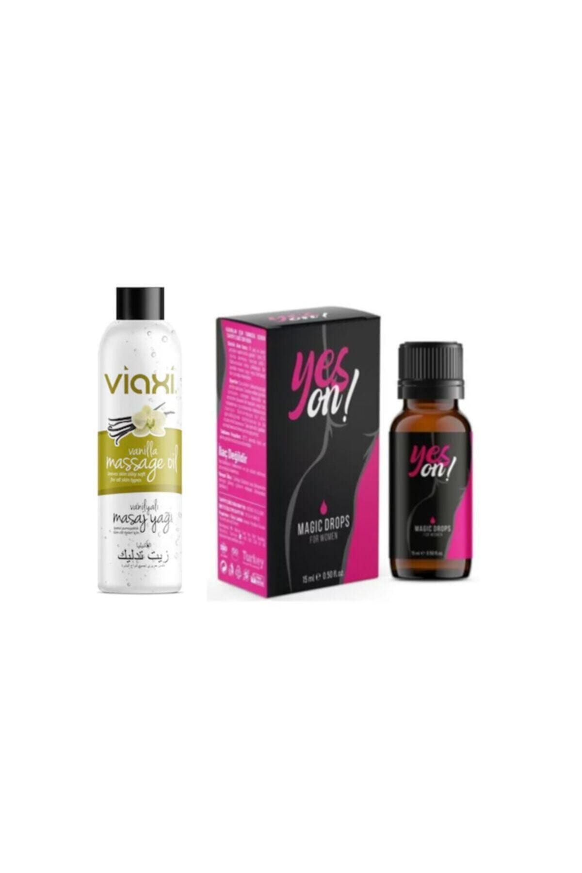 Viaxi Yeson Magic Drops For Women 15 Ml+ Vanilyalı Masaj Yağı 177 Ml