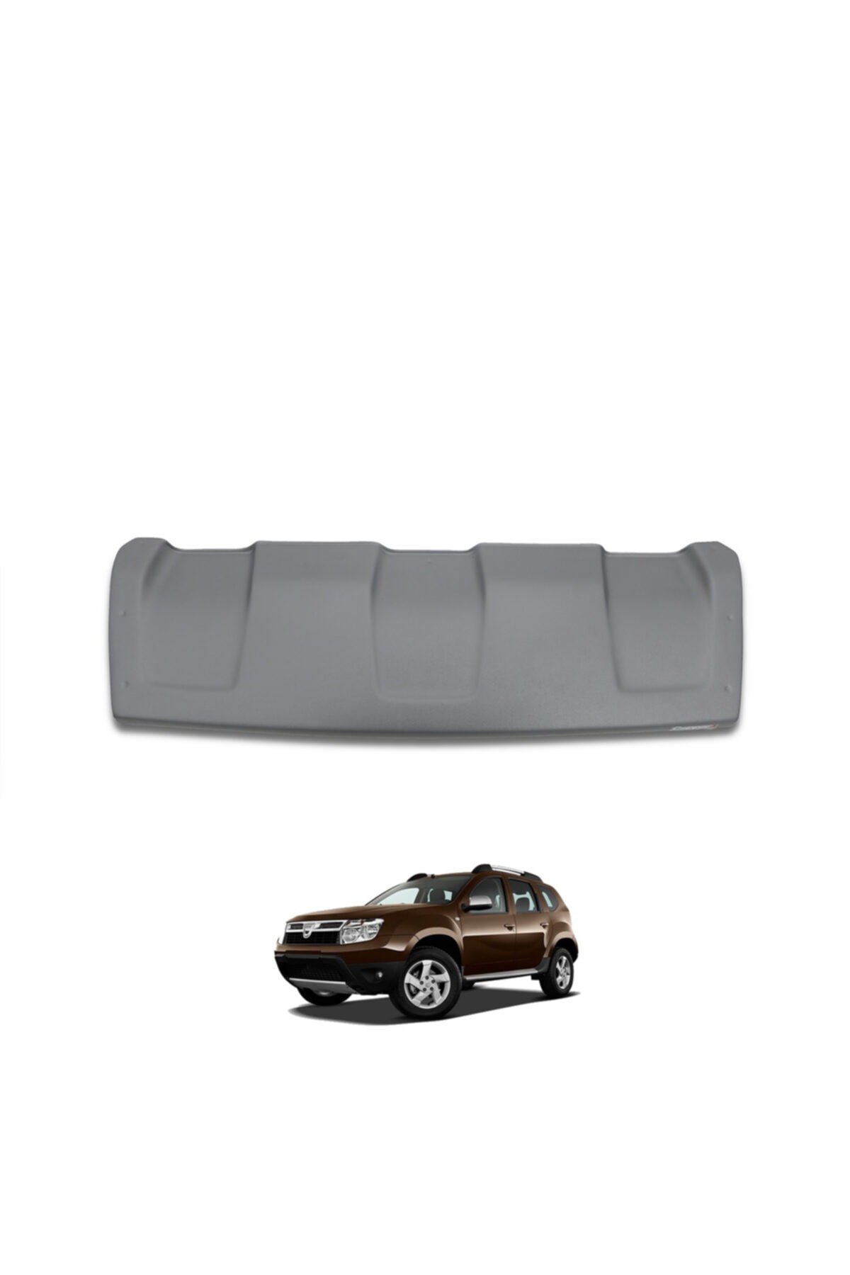 Cappafe Dacia Duster 2010-2017 Arası Ön Arka Difizör Difüzör Düfüzör Set Gri Renk 2 Parça