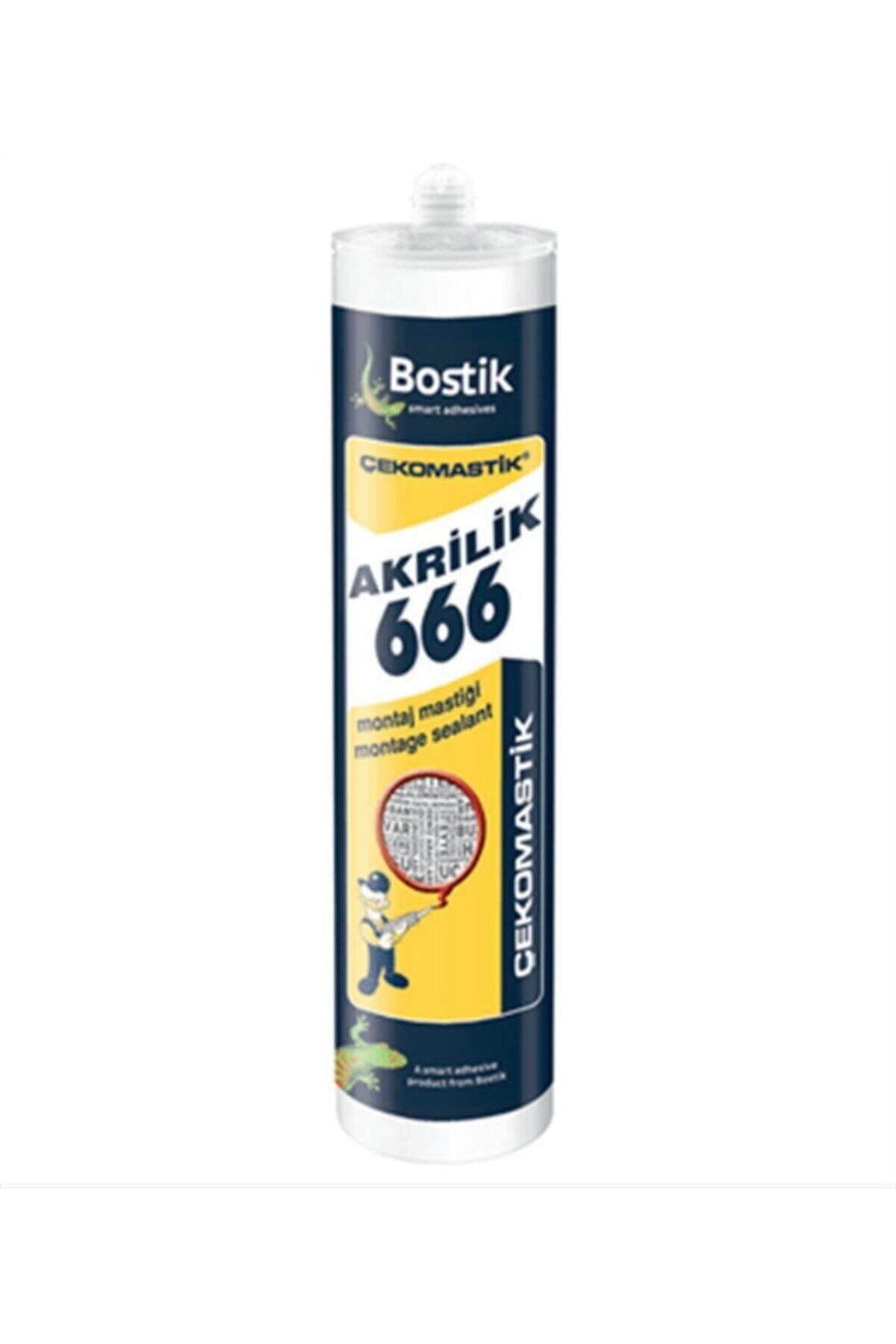 BOSTİK Beyaz Çekomastik Montaj Mastiği 5 Adet 666