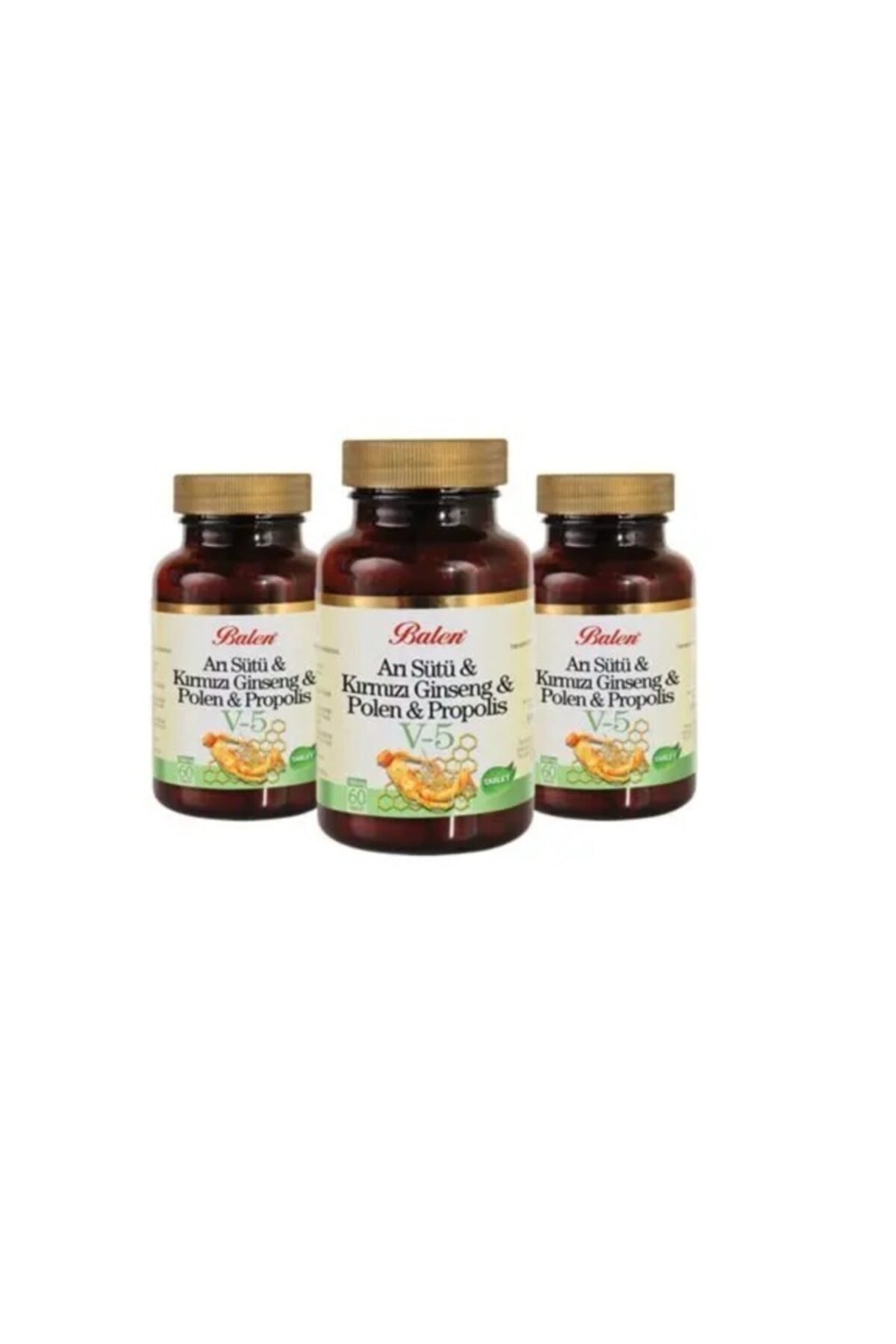 Balen (v5) Arı Sütü & Kırmızı Ginseng & Polen & Propolis Tablet X 3 Adet