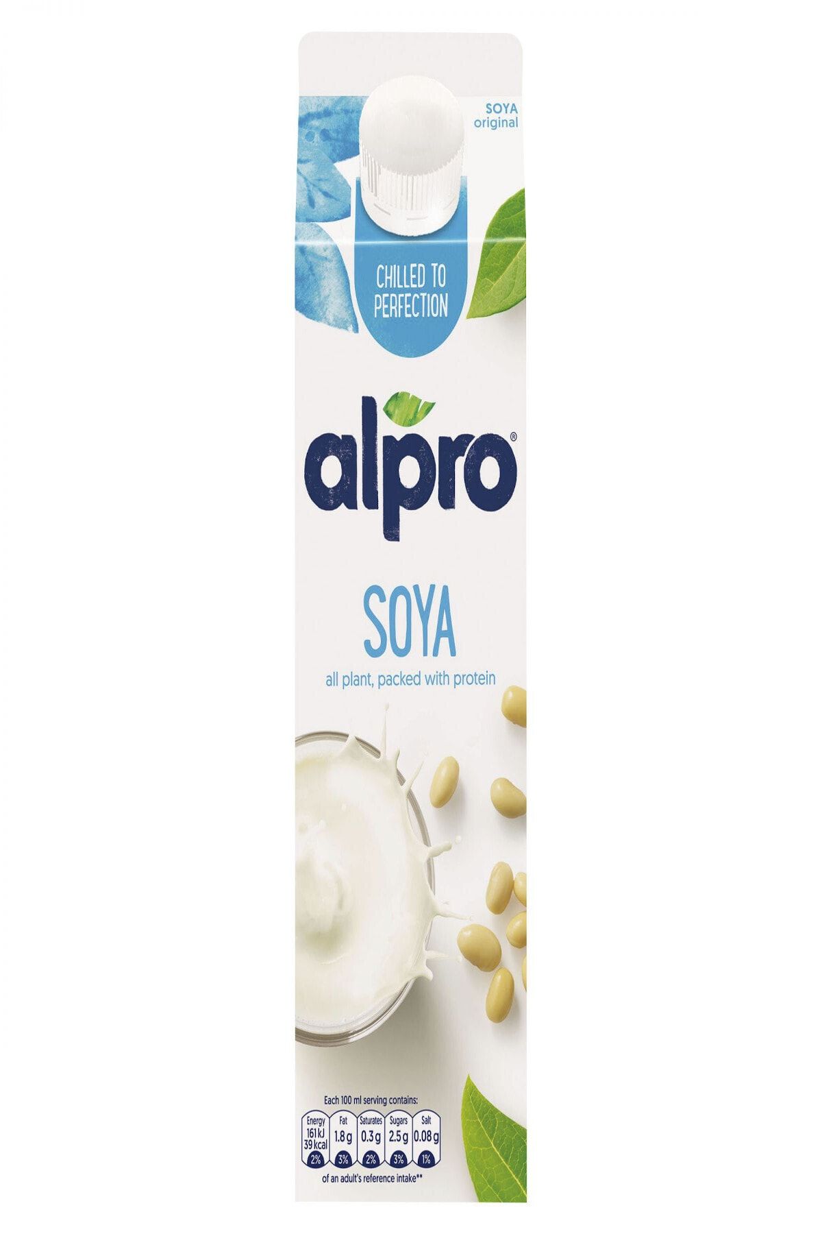 Alpro Kalsiyumlu Sade Soya İçeceği  1 lt X 4 Adet