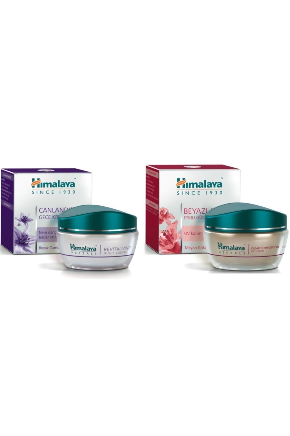 Himalaya Canlandırıcı Gece Bakım Kremi+Beyazlatma Etkili Gündüz Kremi 50 ml