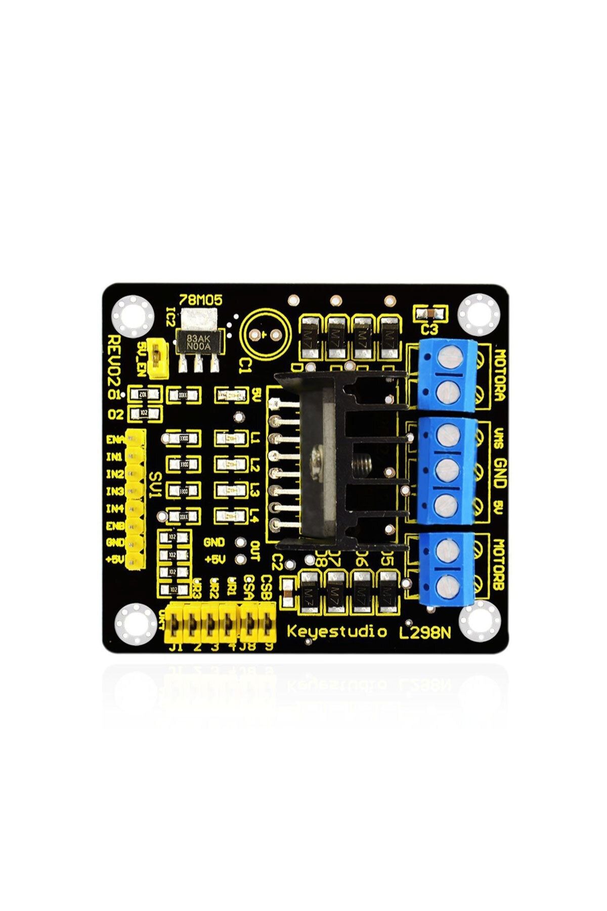 Keyestudio L298n Motor Sürücü Kartı Modülü