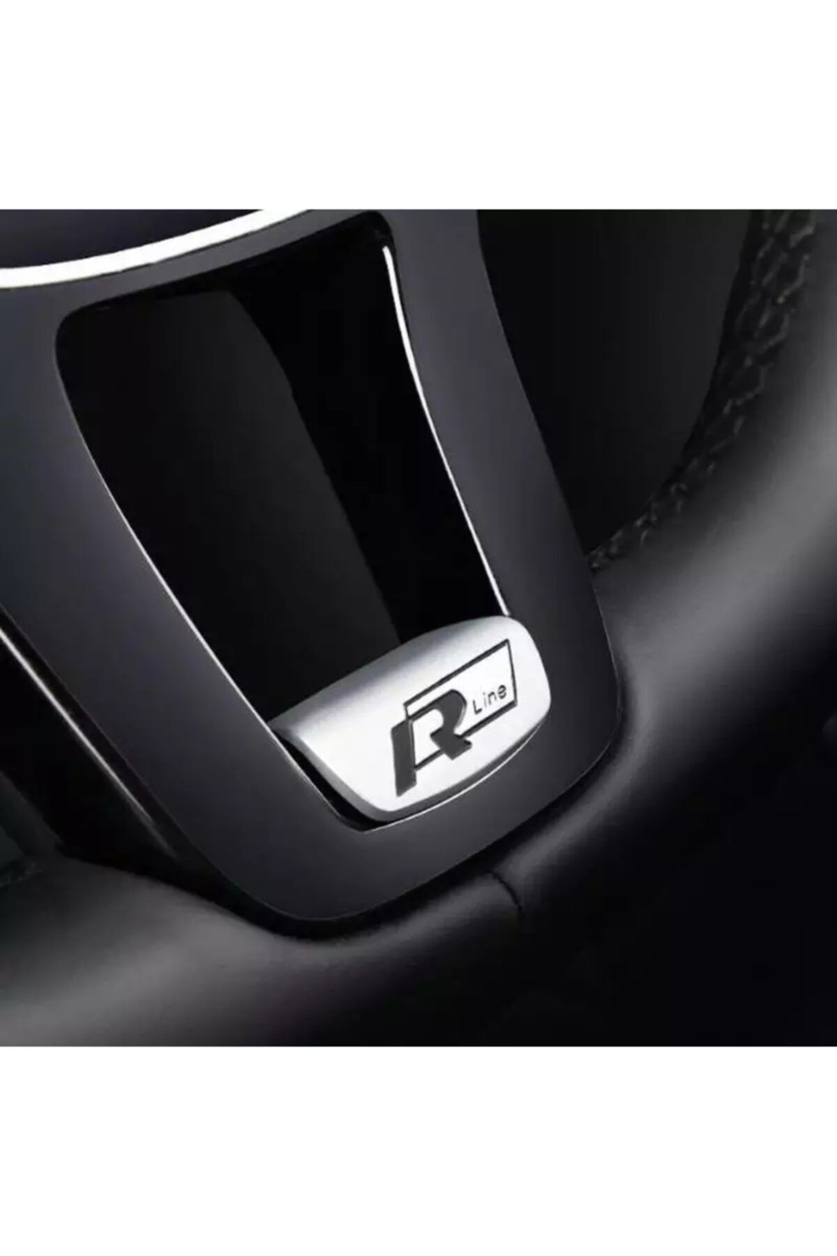 Uzay Siyah Metal R Line Volkswagen Golf Passat R-line Direksiyon Logosu
