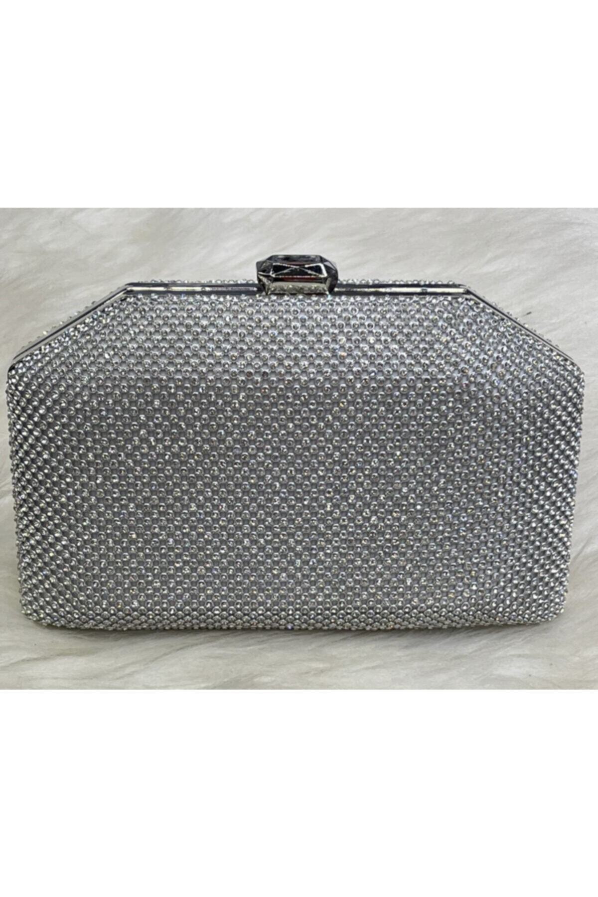 RL Bag Kadın Gümüş Gece Çantası