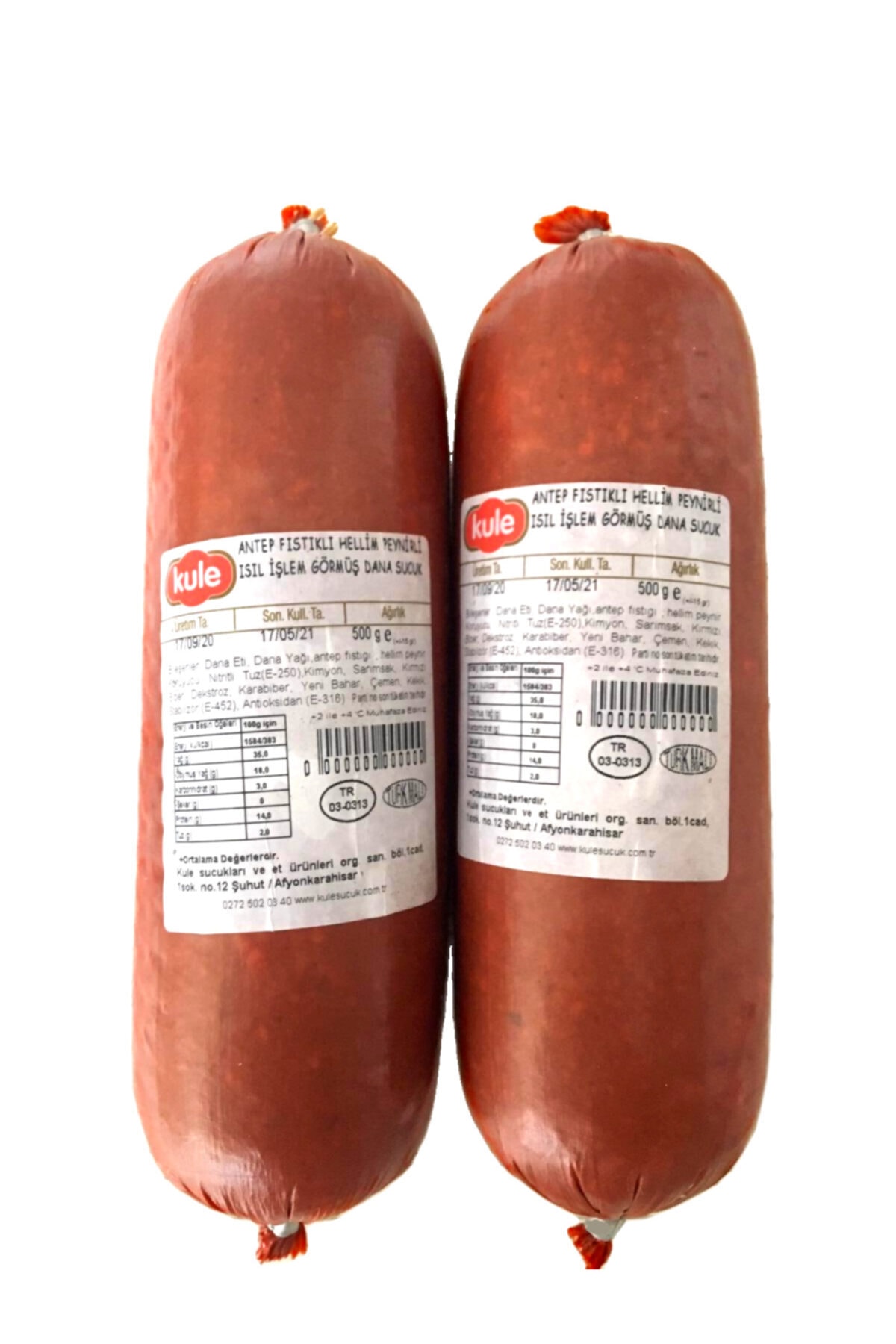 KULE Hellim Peynirli Antep Fıstıklı Sucuk 1000 Gr