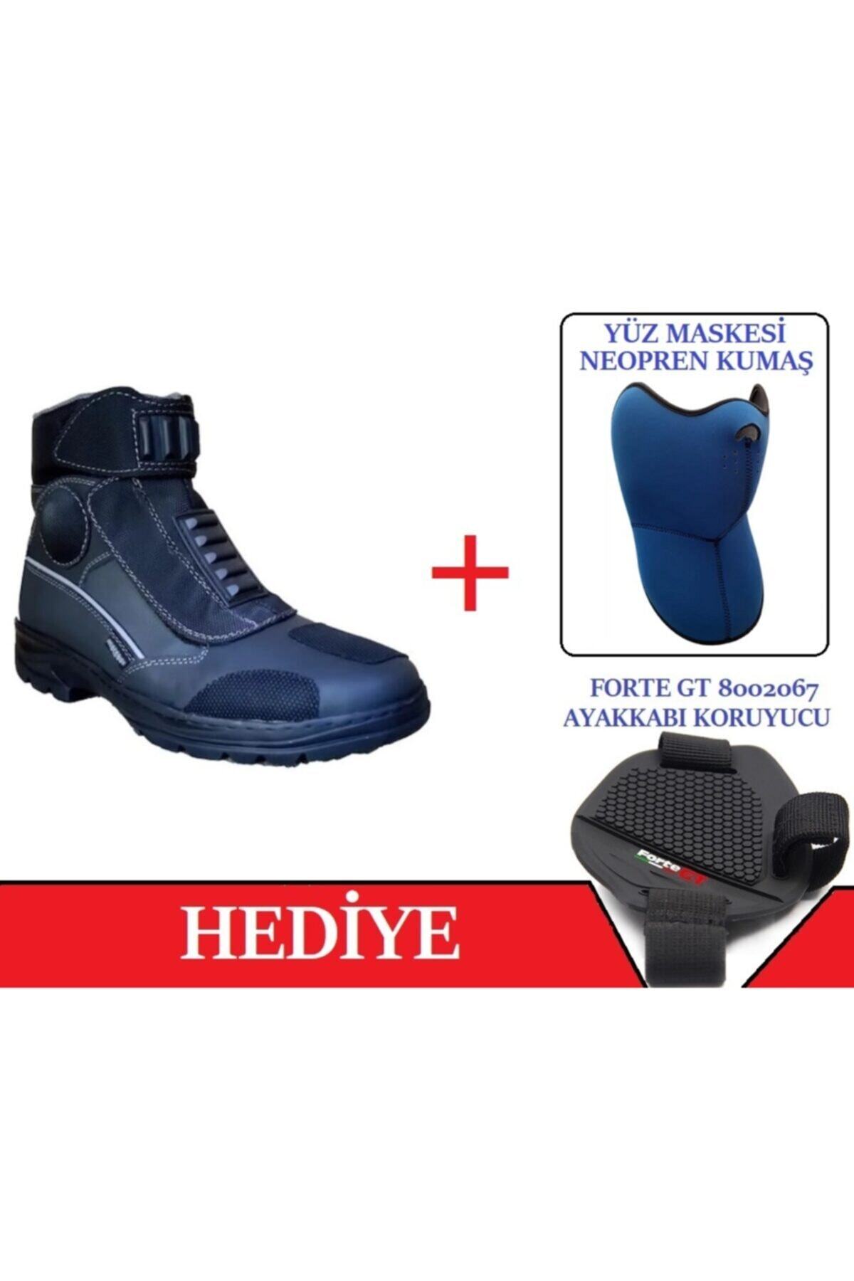 Tex Motosiklet Kışlık Bot Reflektörlü Full Korumalı + Hediyeli