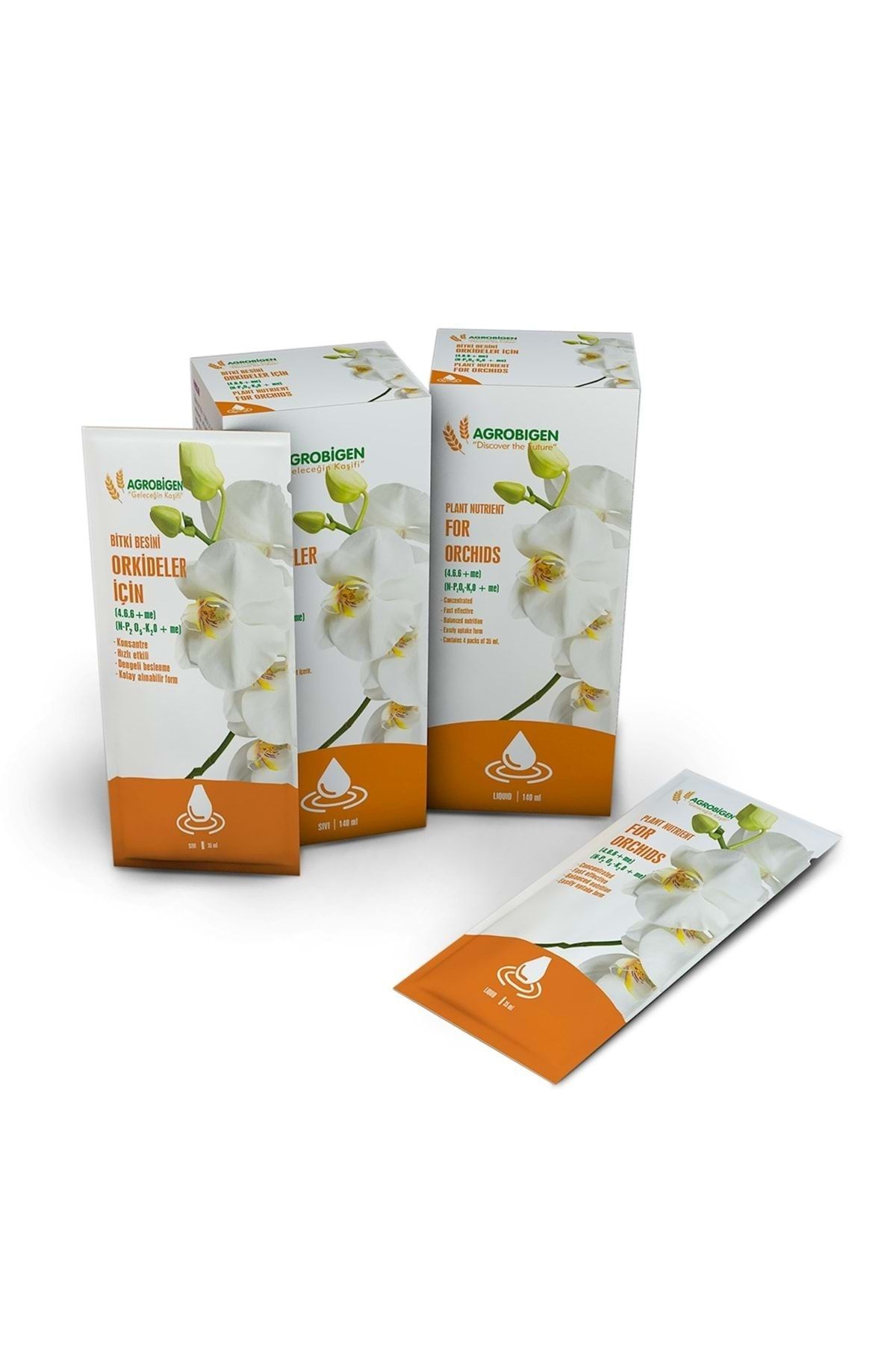 AGROBİGEN Orkideler Için Bitki Besini (sıvı-35 Ml X 4 Adet)