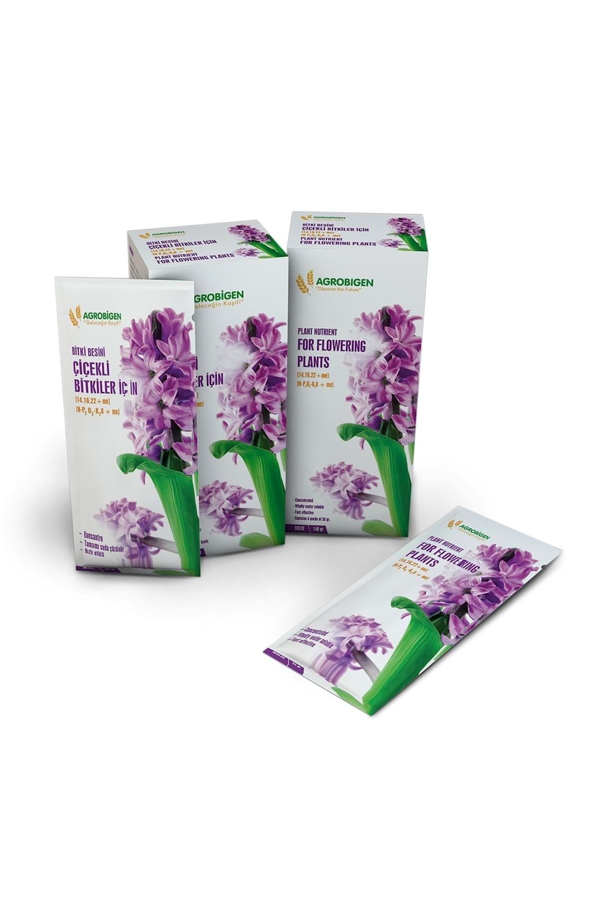 AGROBİGEN Çiçekli Bitkiler Için Bitki Besini (katı-35 Gr X 4 Adet)