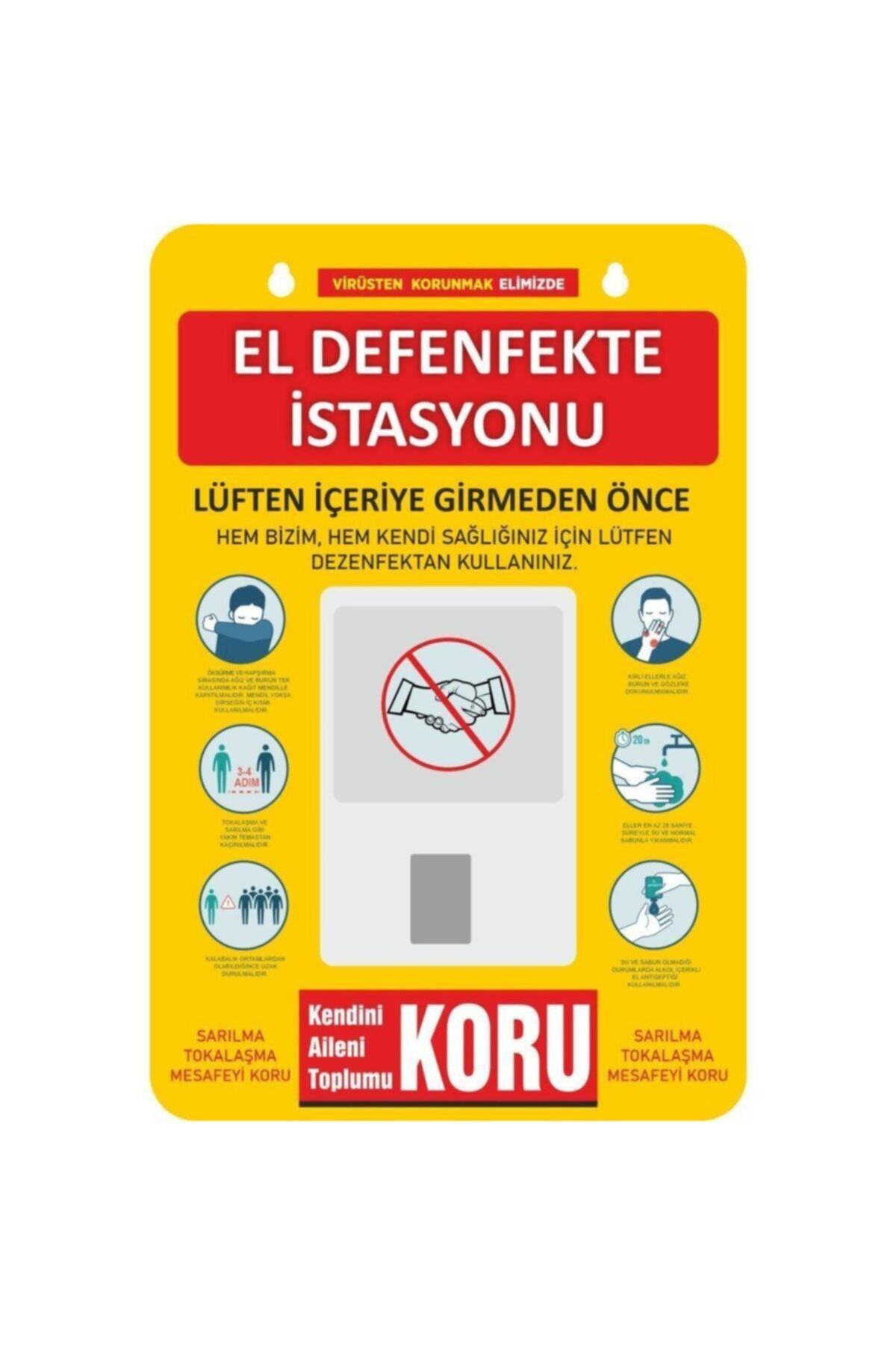 RENK El Dezenfekte Istasyonu 40x60 cm