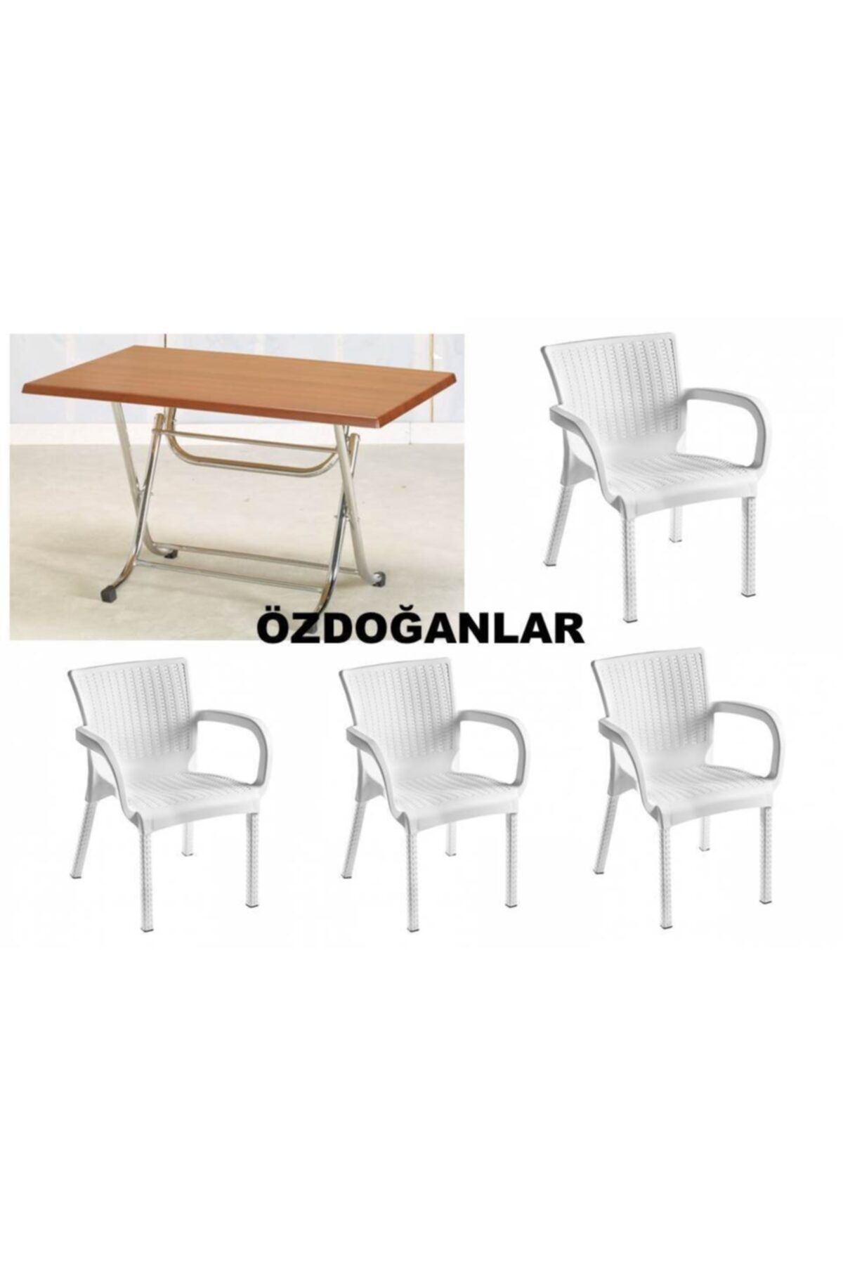 gentas werzalit 6 rattan balkon mutfak bahce masa sandalye takimi 80x140 fiyati yorumlari trendyol