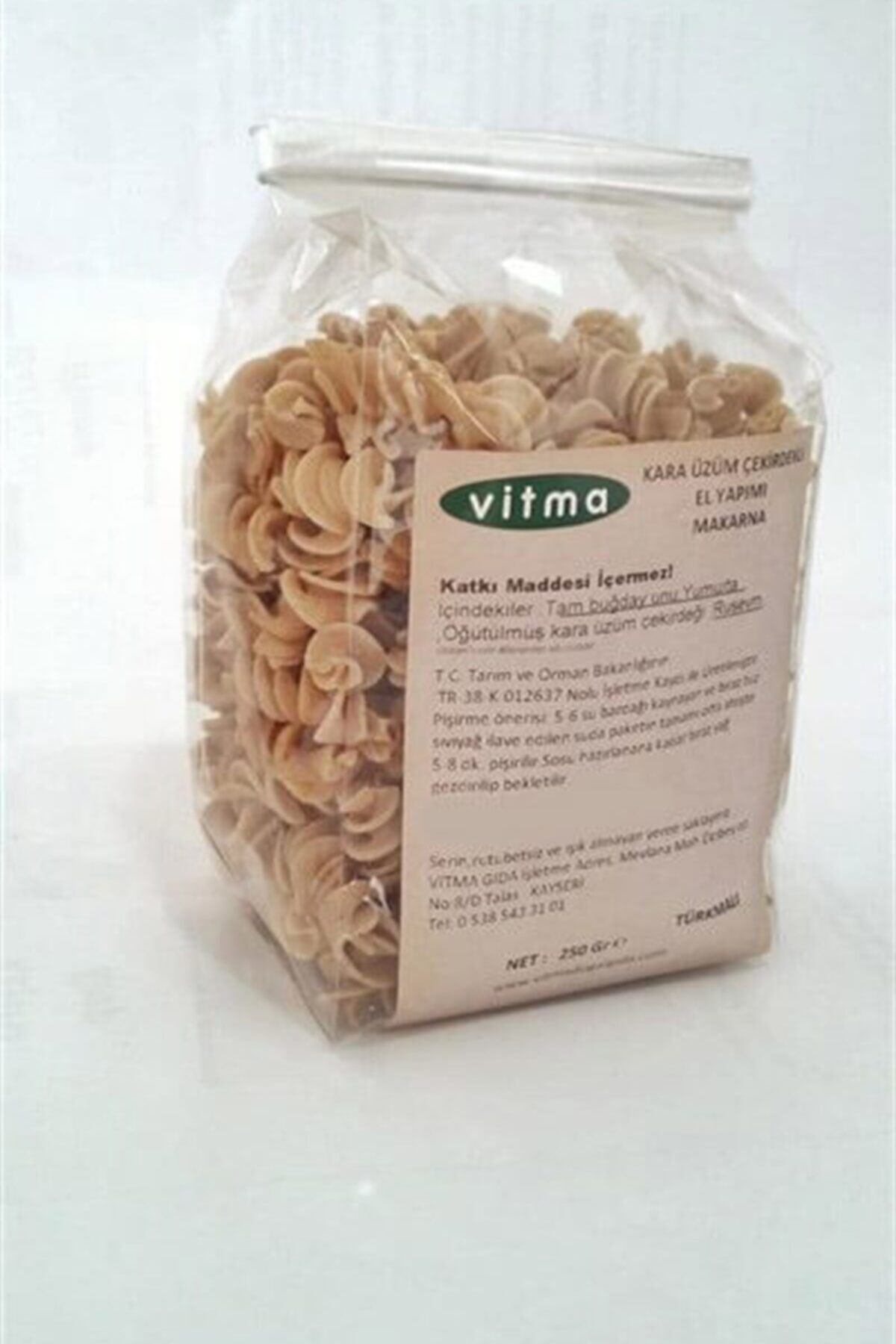 Vitma Kara Üzüm Çekirdekli Makarna